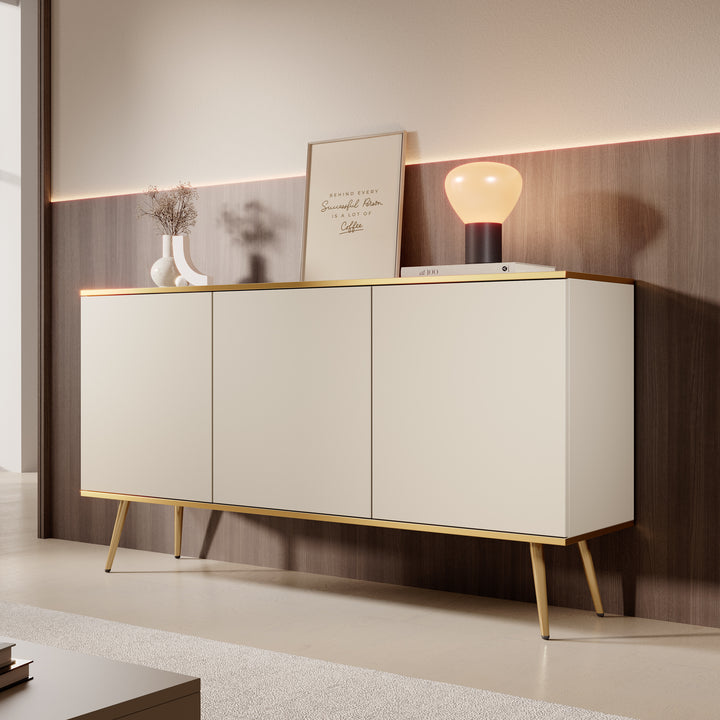 Orleans - Dressoir - Beige - 160x39x85 cm