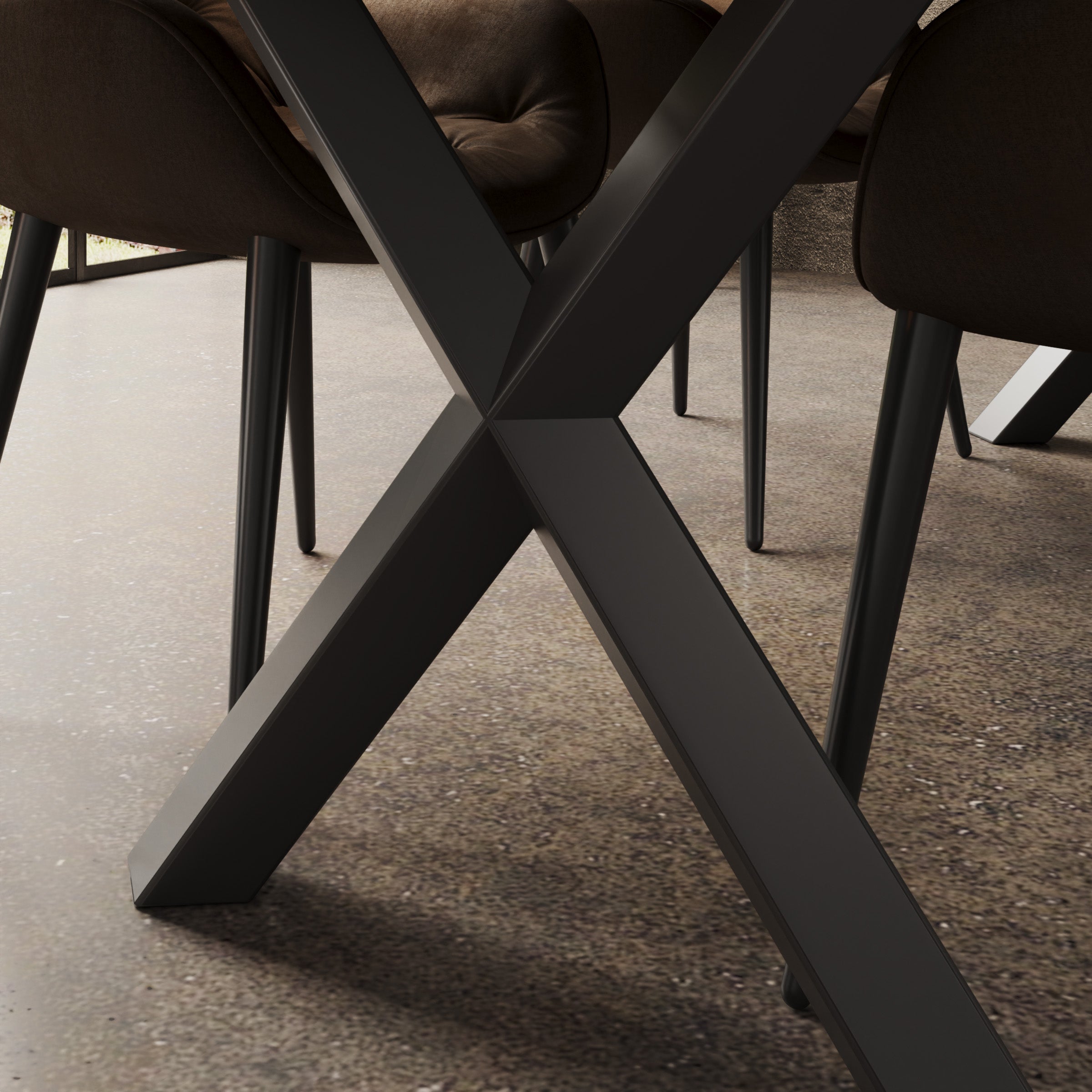 Ottavio - Eetkamertafel - Eikenpatroon - 180x100x77 cm