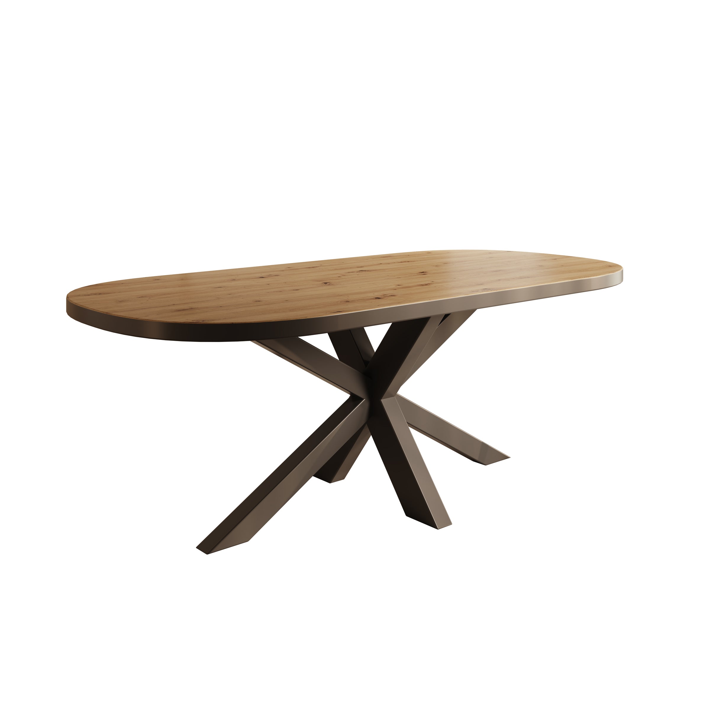 Ovelis - Eetkamertafel - Eikenpatroon - 209x100x77 cm