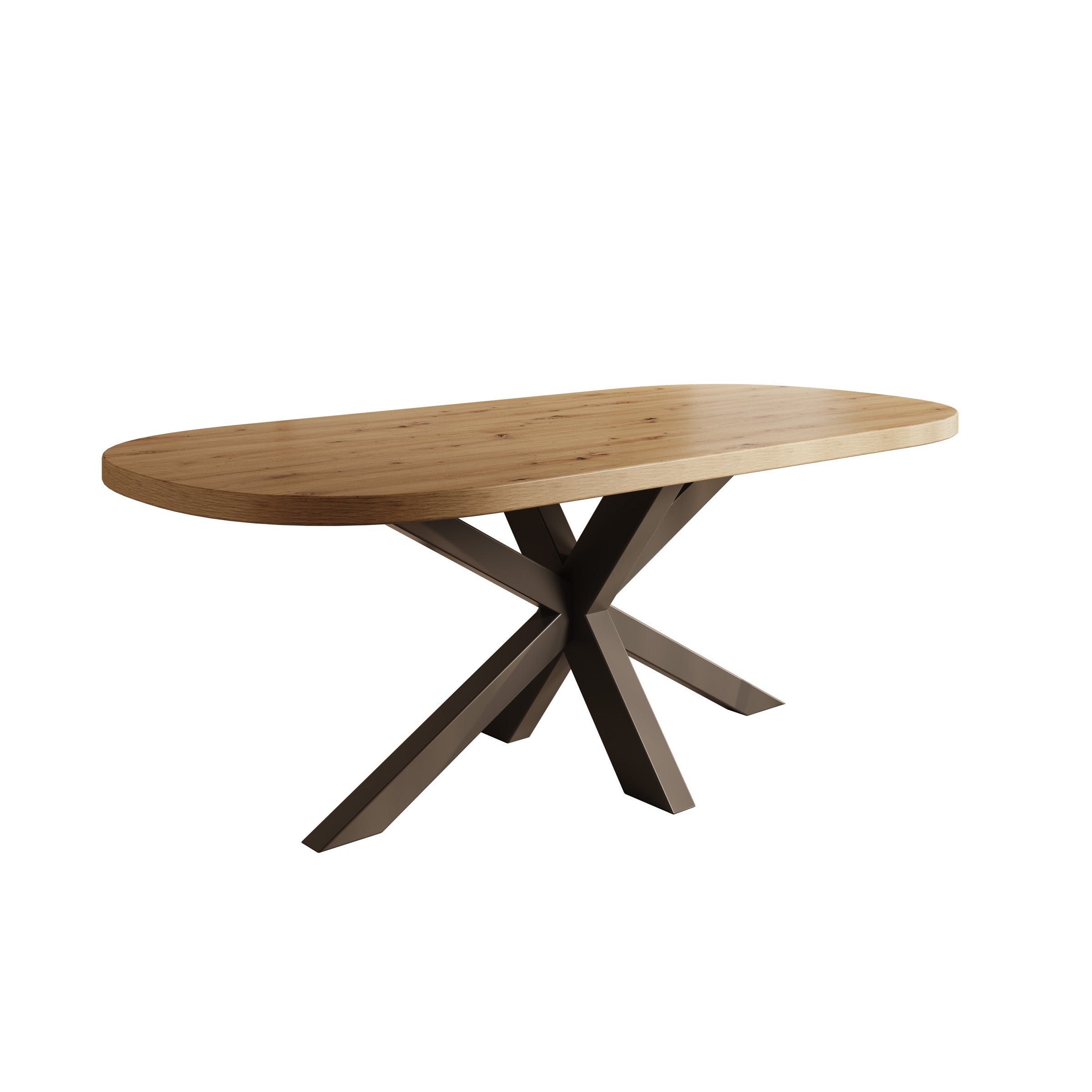 Ovelis - Eetkamertafel - Eikenpatroon - 209x100x77 cm