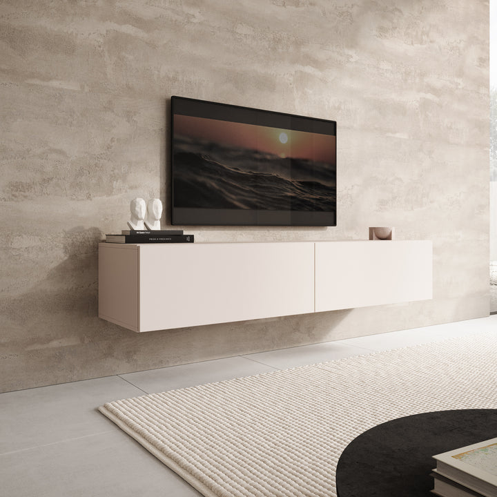 Palm - TV-Meubel - Beige - 160x40x30 cm