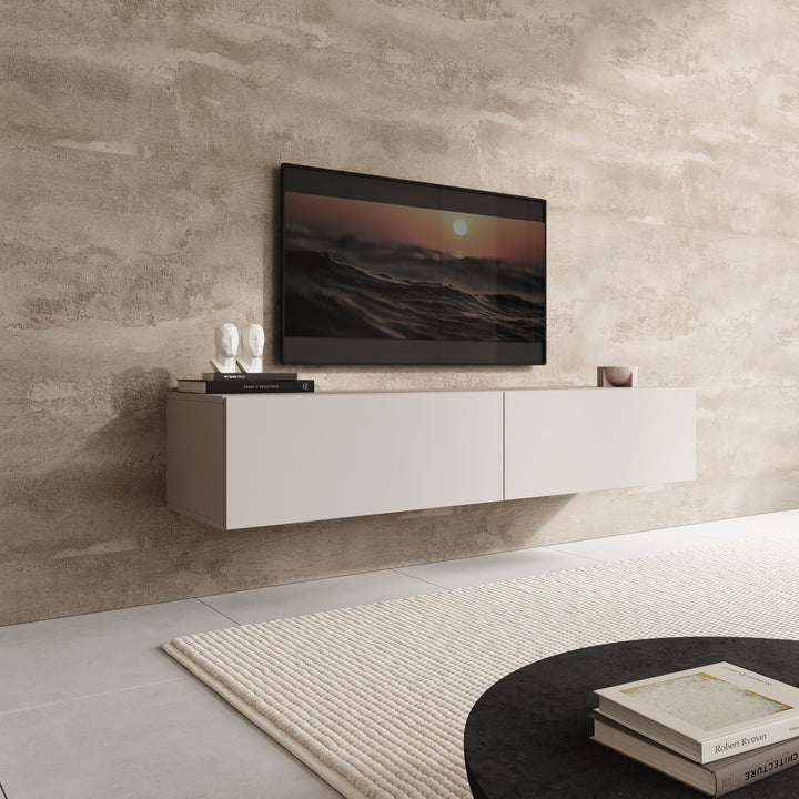 Palm - TV-Meubel - Beige - 160x40x30 cm