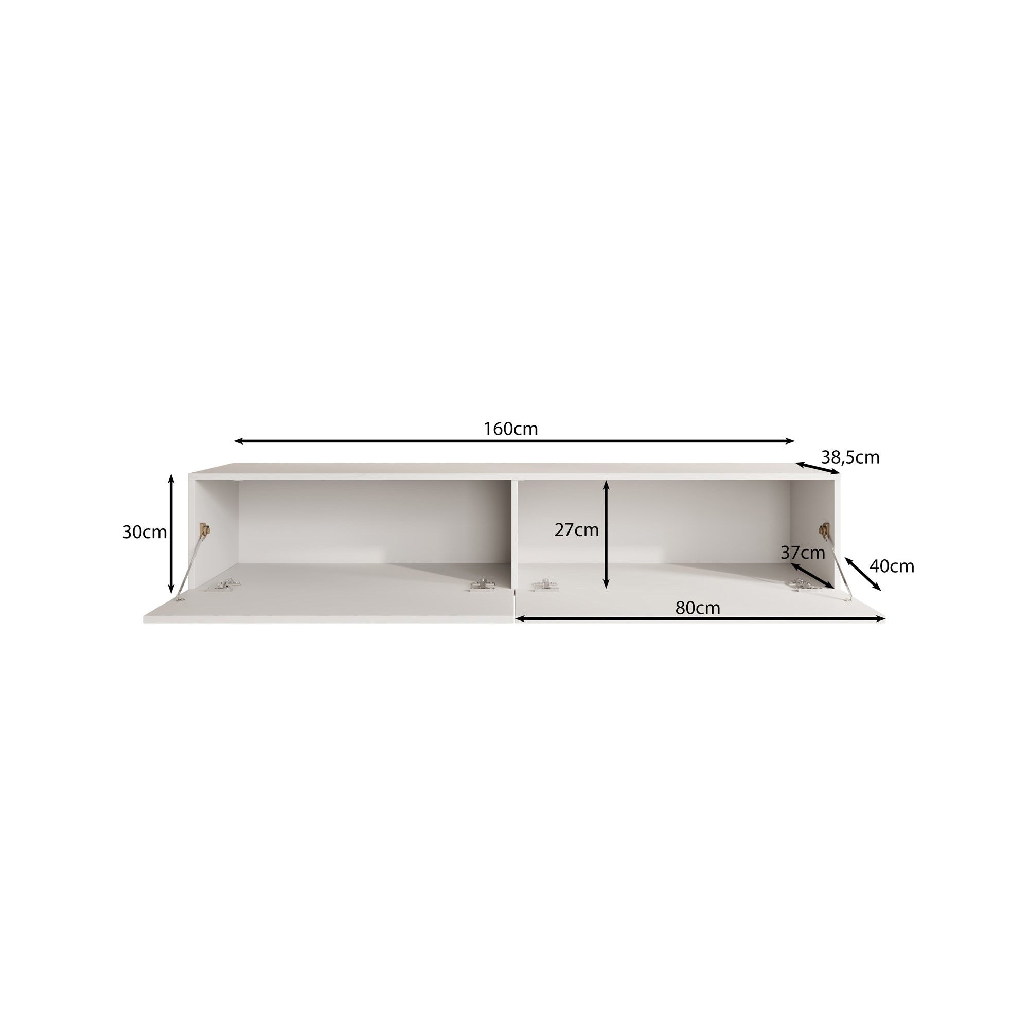 Palm - TV-Meubel - Beige - 160x40x30 cm
