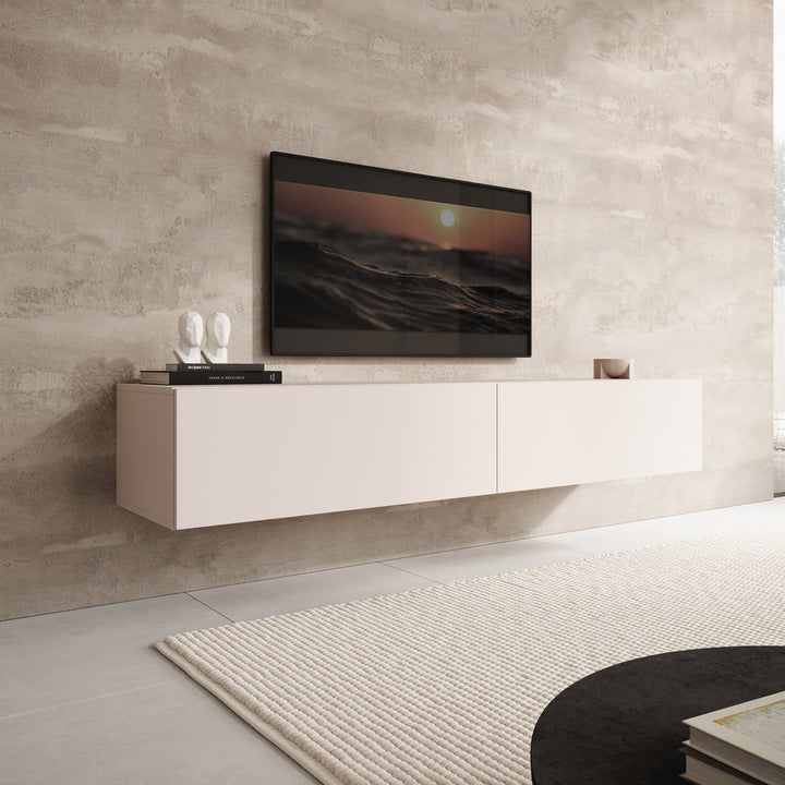 Palm - TV-Meubel - Beige - 180x40x30 cm