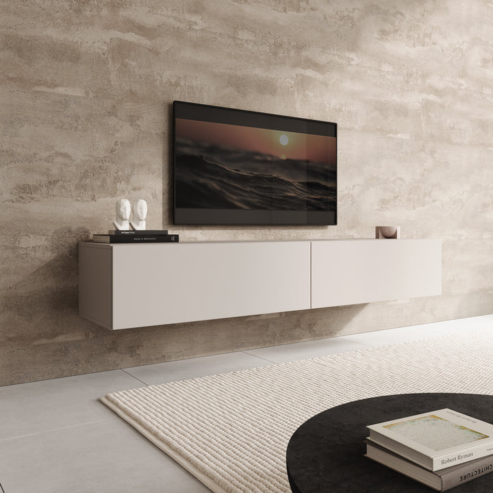 Palm - TV-Meubel - Beige - 180x40x30 cm