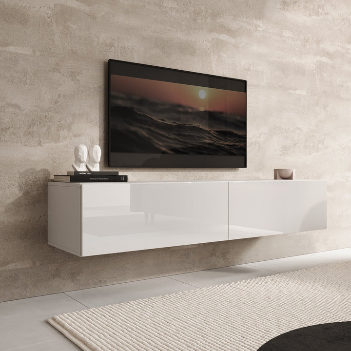 Palm - TV-Meubel - Wit - 160x40x30 cm