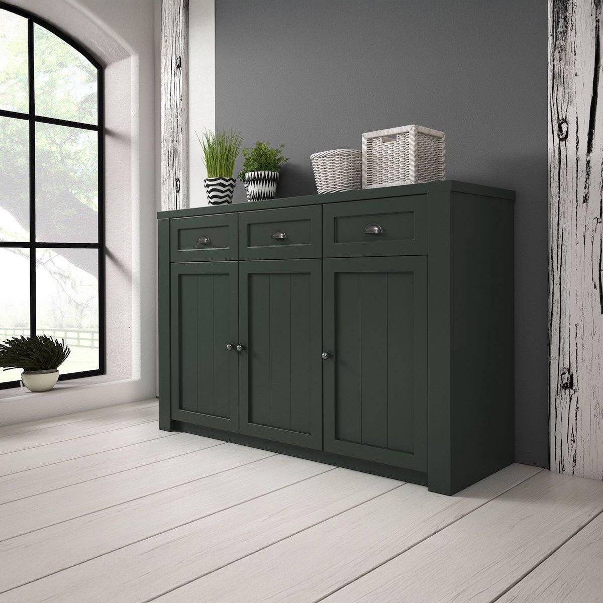 Parello 3 - Dressoir - Groen - 130x43x88 cm