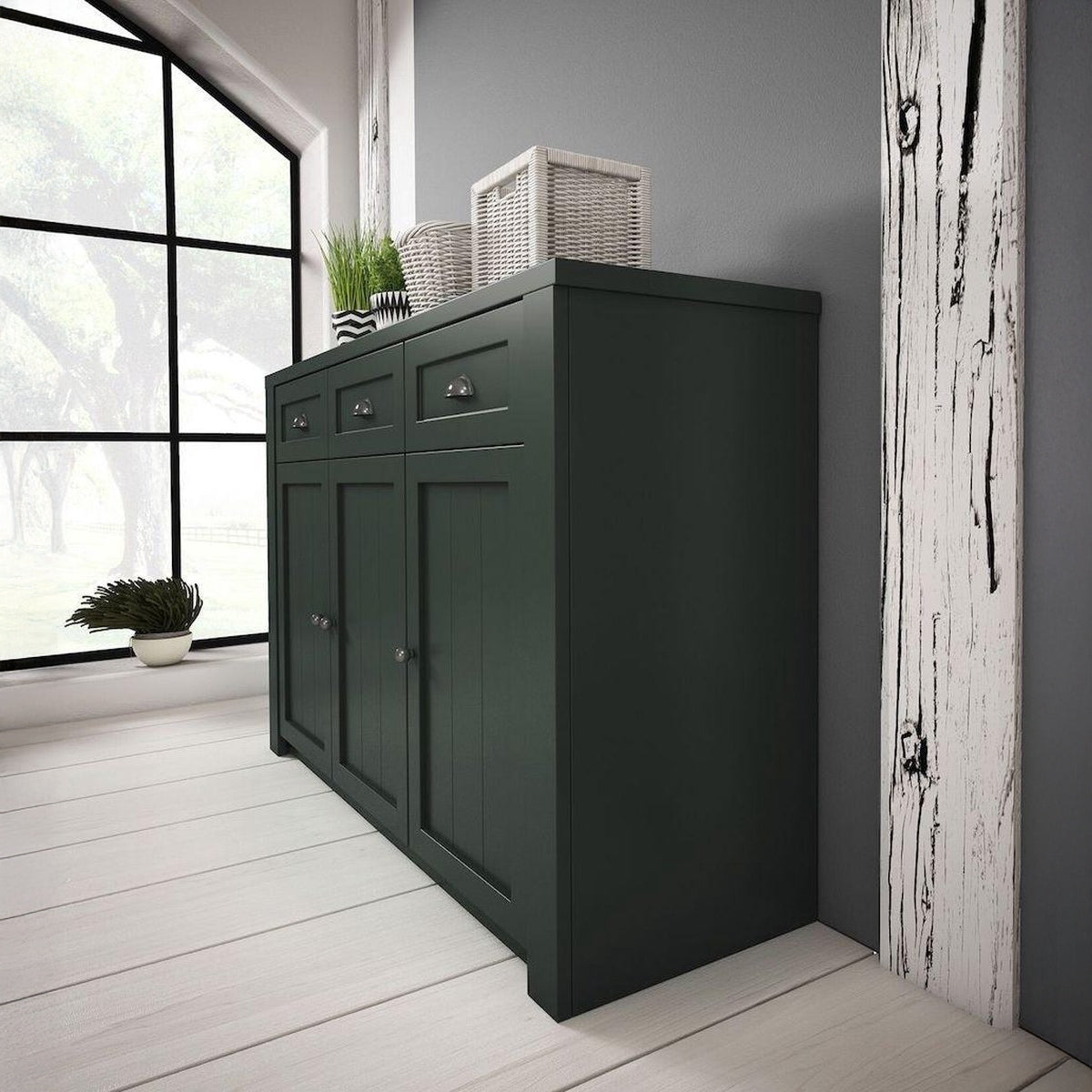 Parello 3 - Dressoir - Groen - 130x43x88 cm