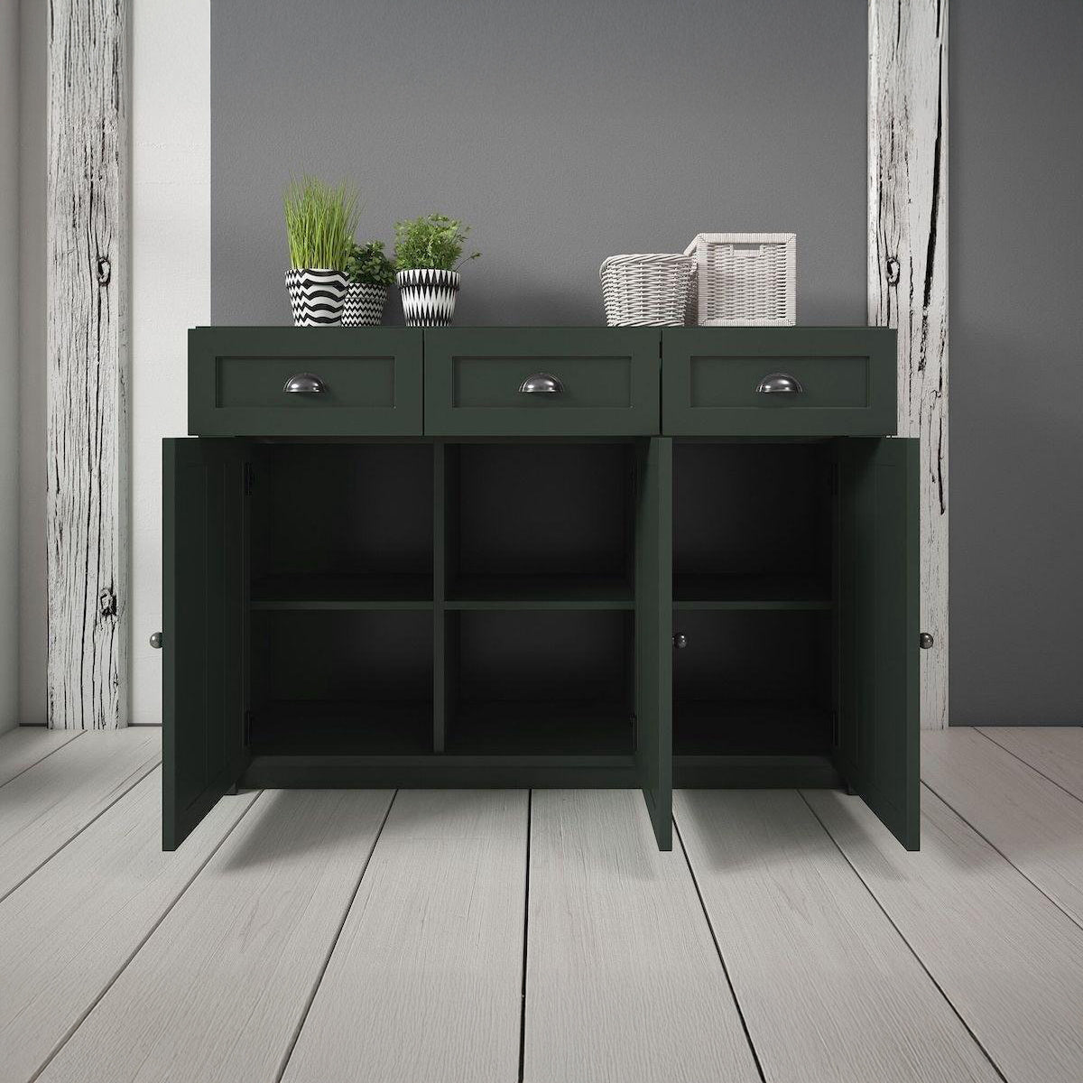 Parello 3 - Dressoir - Groen - 130x43x88 cm