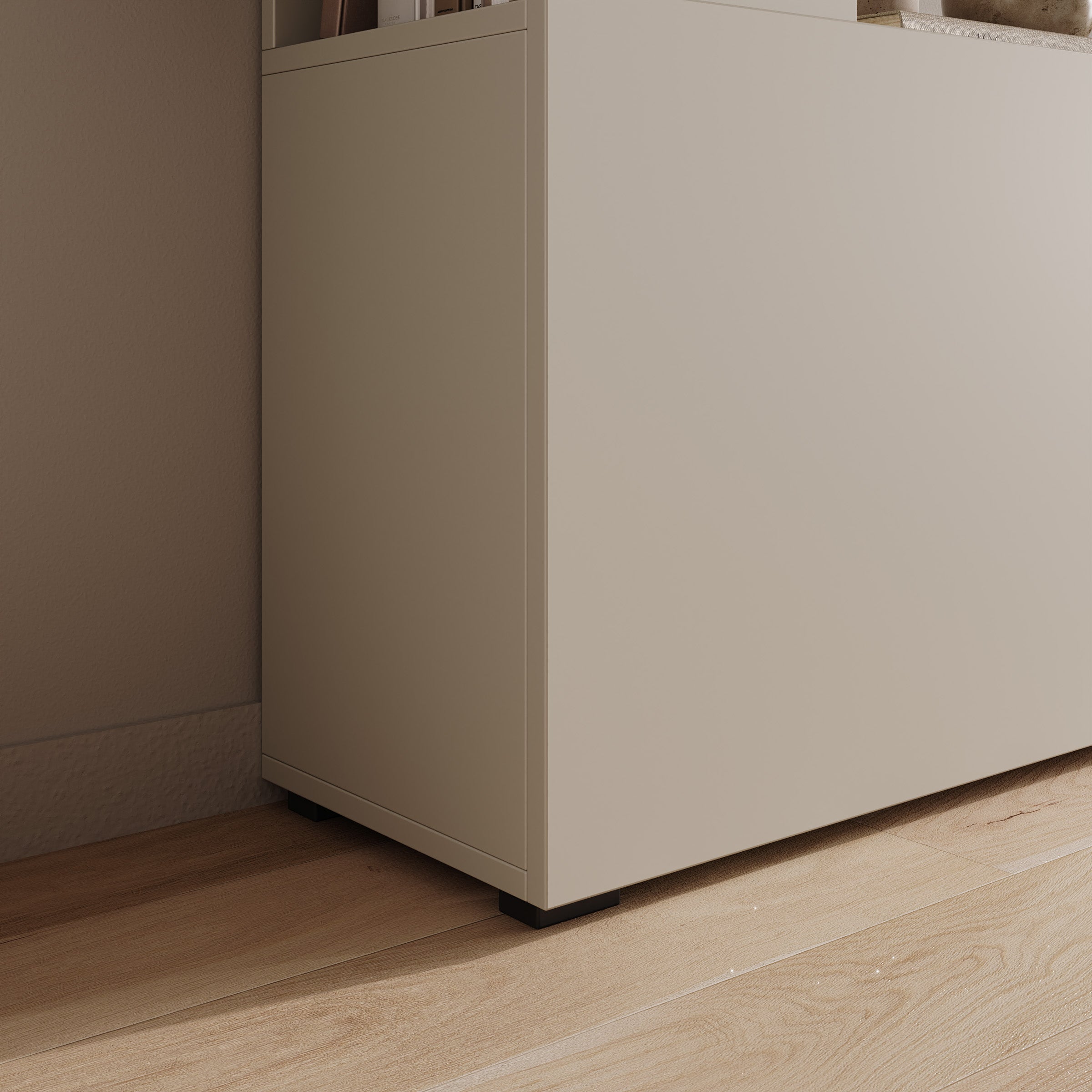 Pebble - Wandmeubel - Beige - 261x28x194 cm