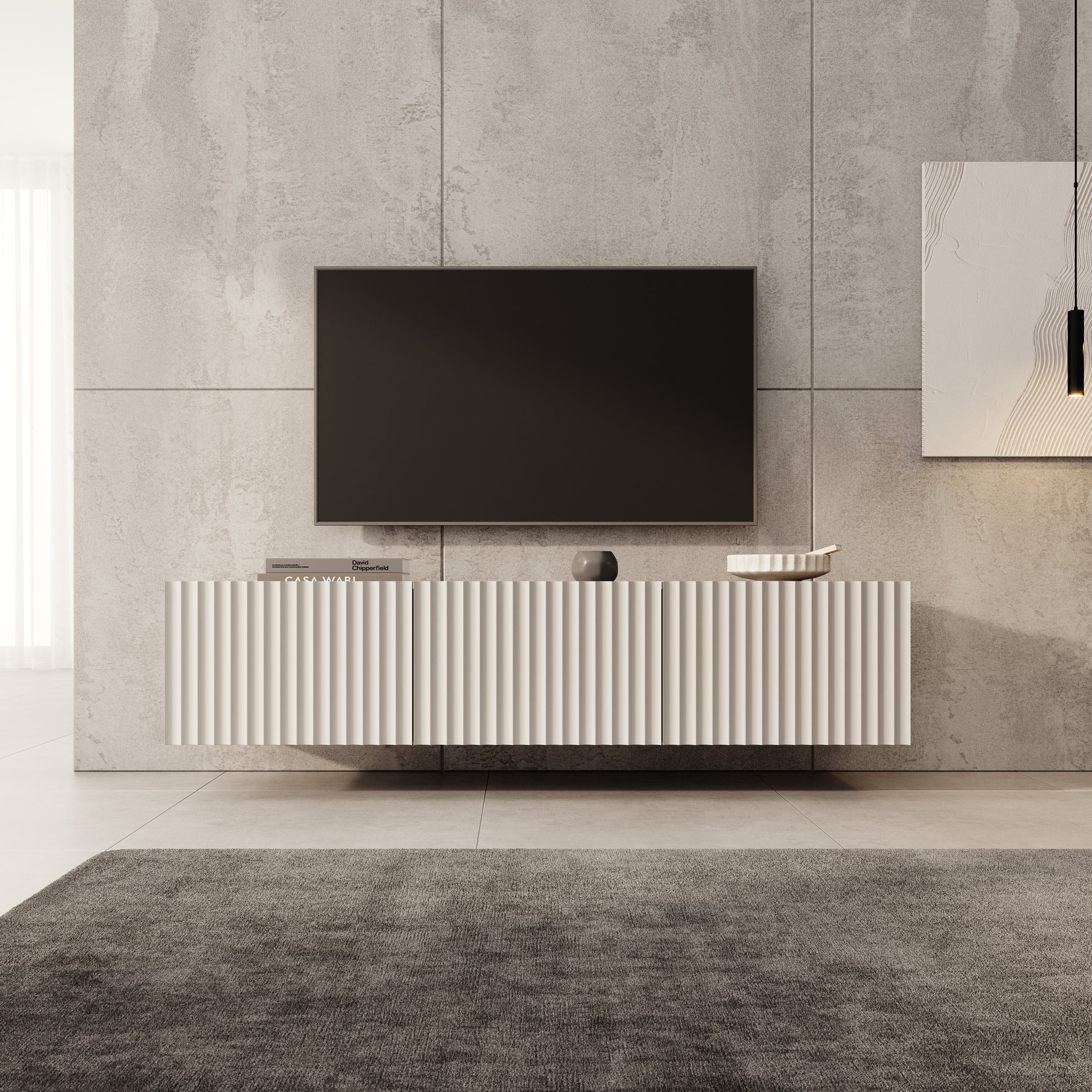 Pepinos - TV-Meubel - Beige - 150x42x33 cm