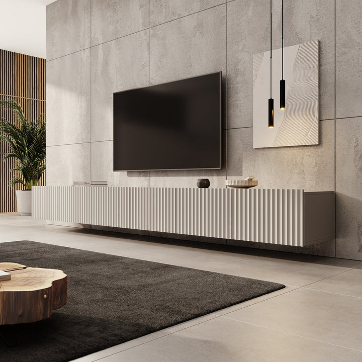 Pepinos - TV-Meubel - Beige - 300x42x33 cm