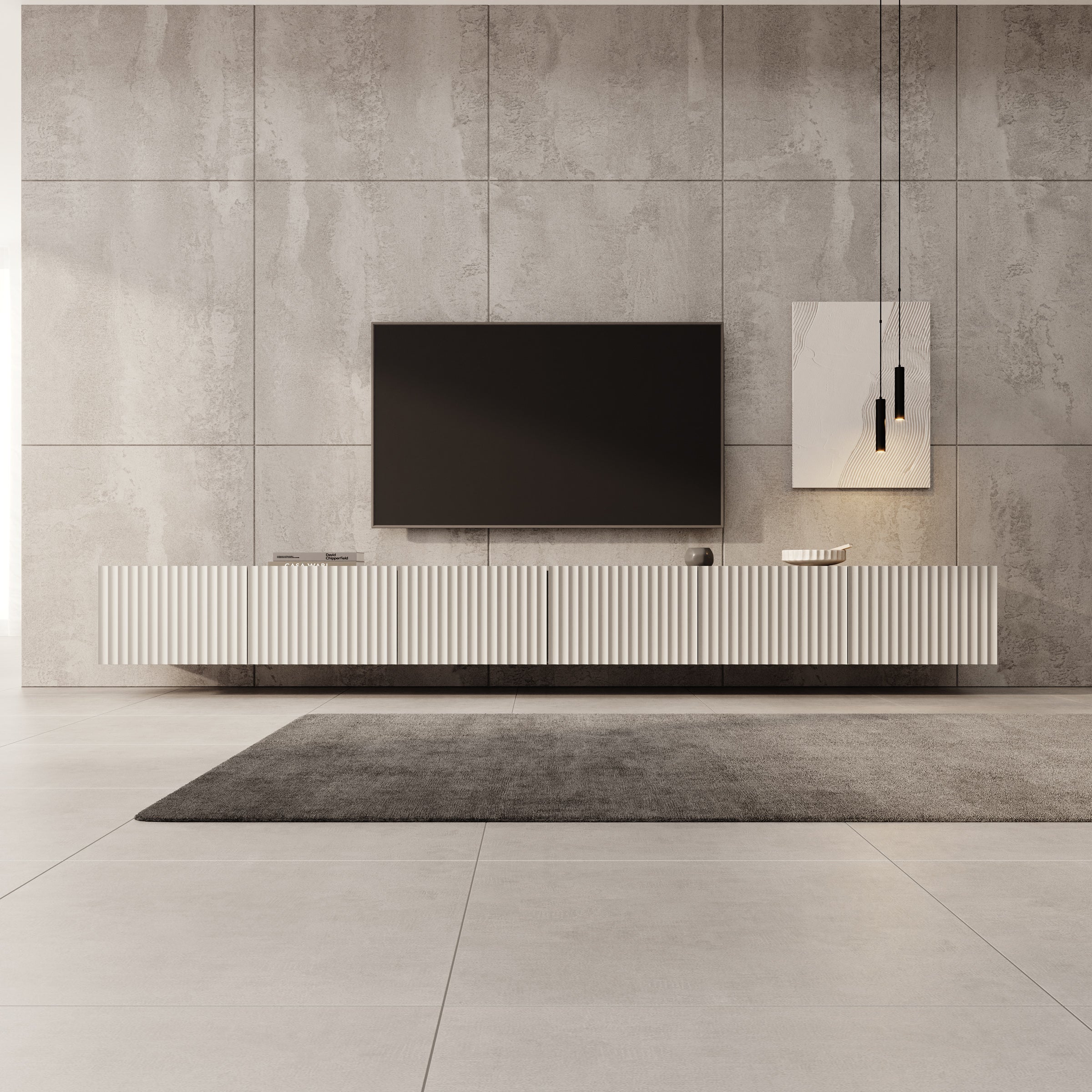 Pepinos - TV-Meubel - Beige - 300x42x33 cm