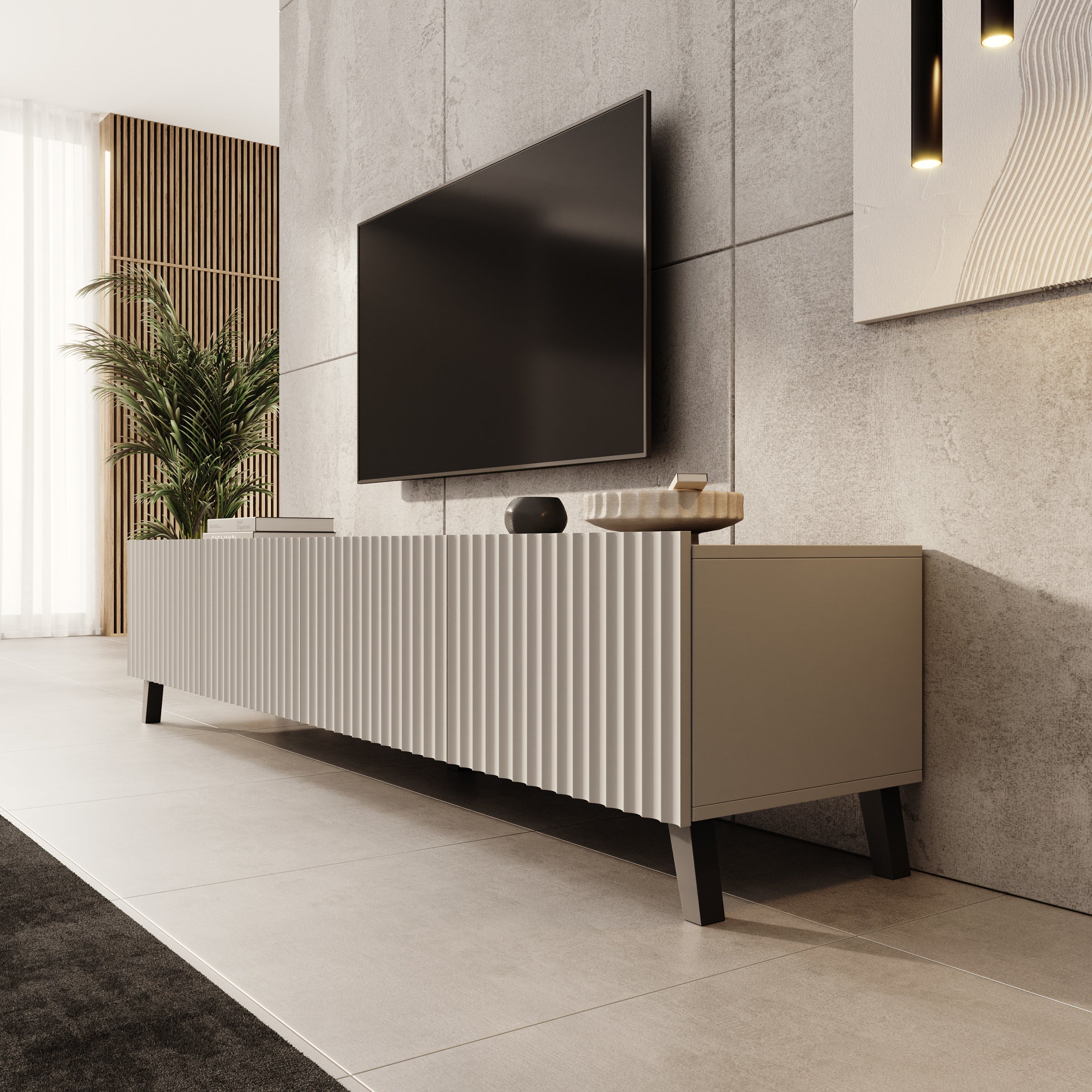 Pepinos 2 - TV-Meubel - Beige - 200x42x44 cm