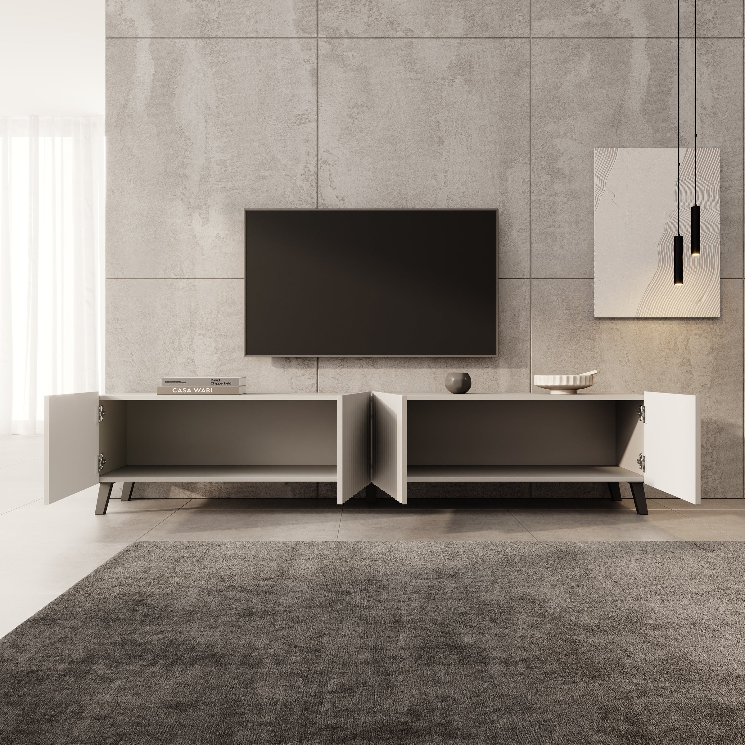 Pepinos 2 - TV-Meubel - Beige - 200x42x44 cm