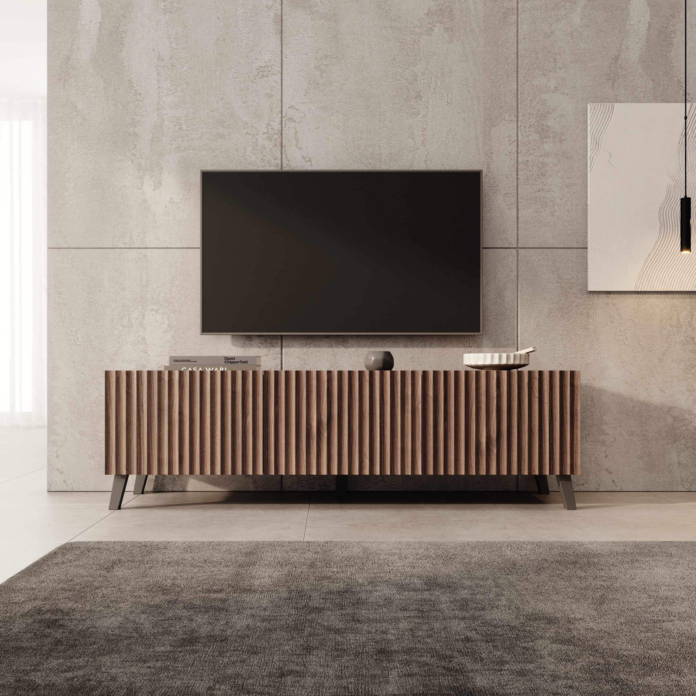 Pepinos 2 - TV-Meubel - Walnootpatroon - 150x42x44 cm