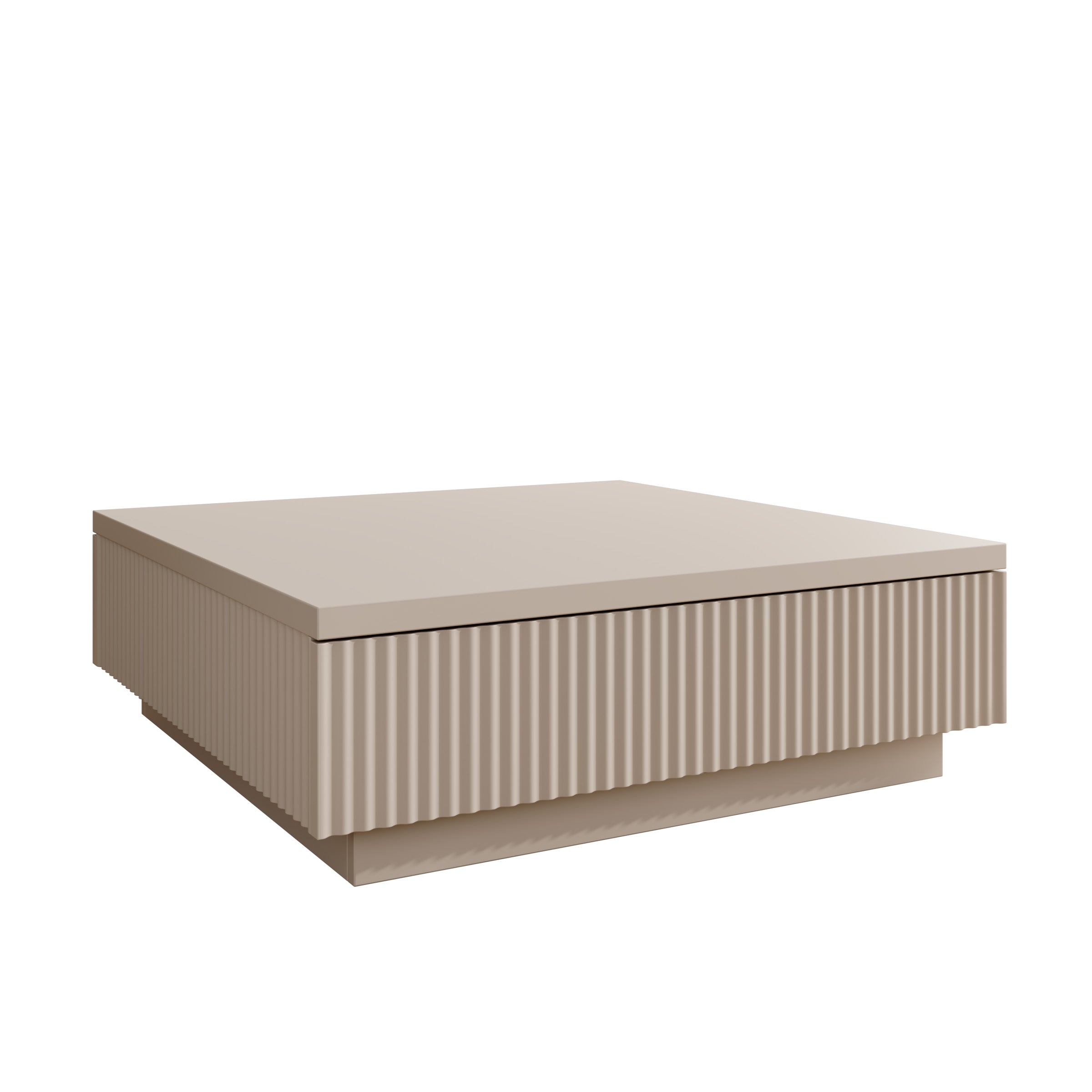 Piedra - Salontafel - Beige - 81x80x26 cm