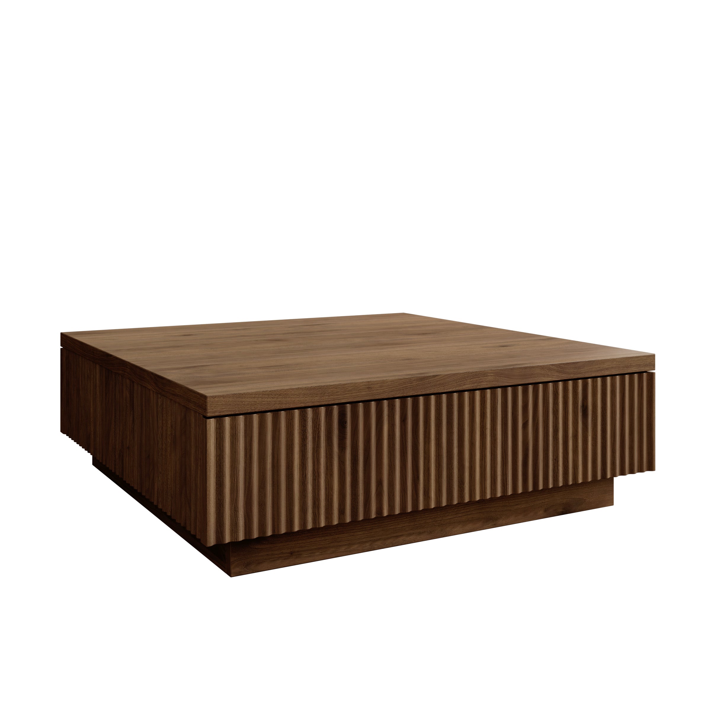 Piedra - Salontafel - Walnootpatroon - 81x80x26 cm