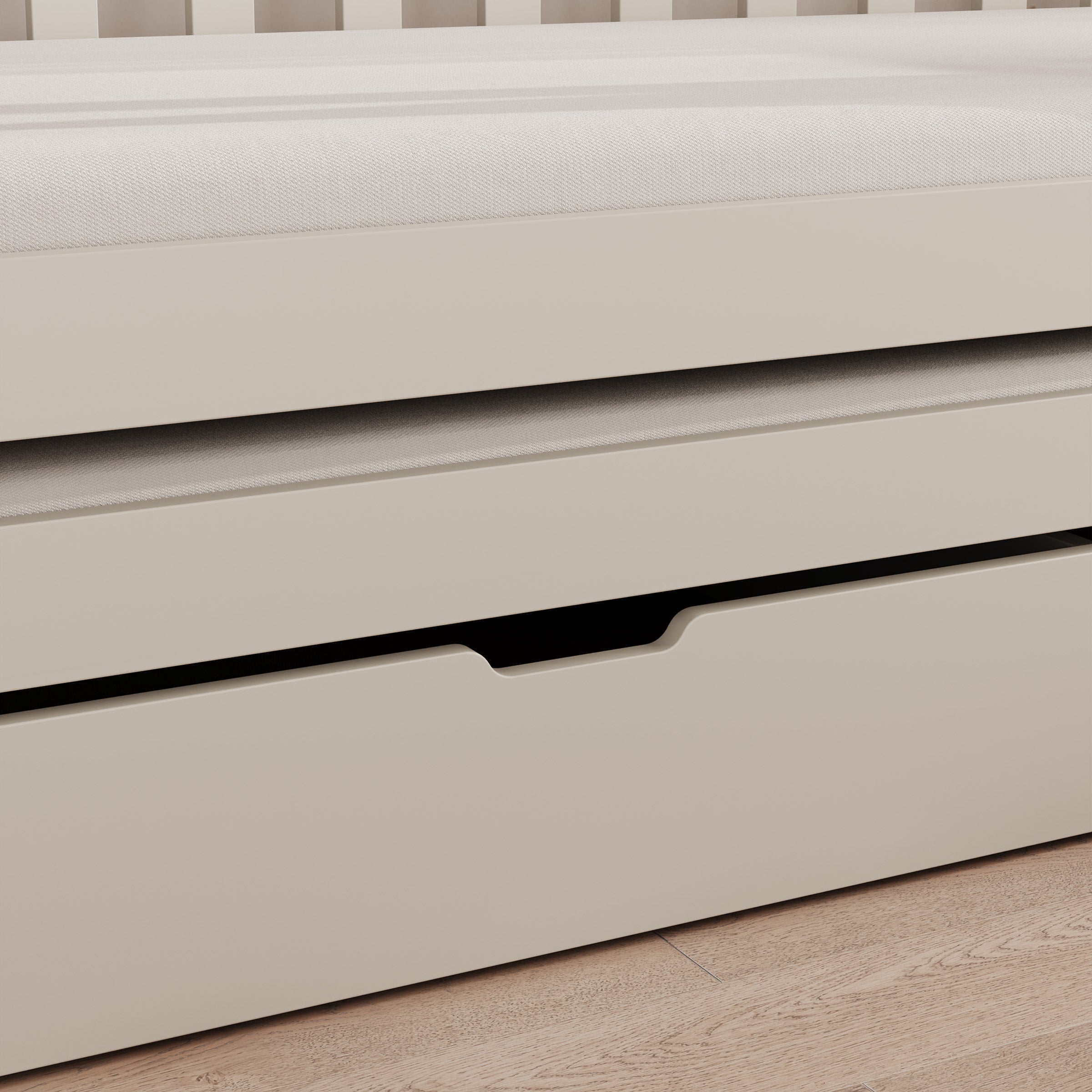 Piskado - Huisjesbed met lades - Beige - 90x200 cm
