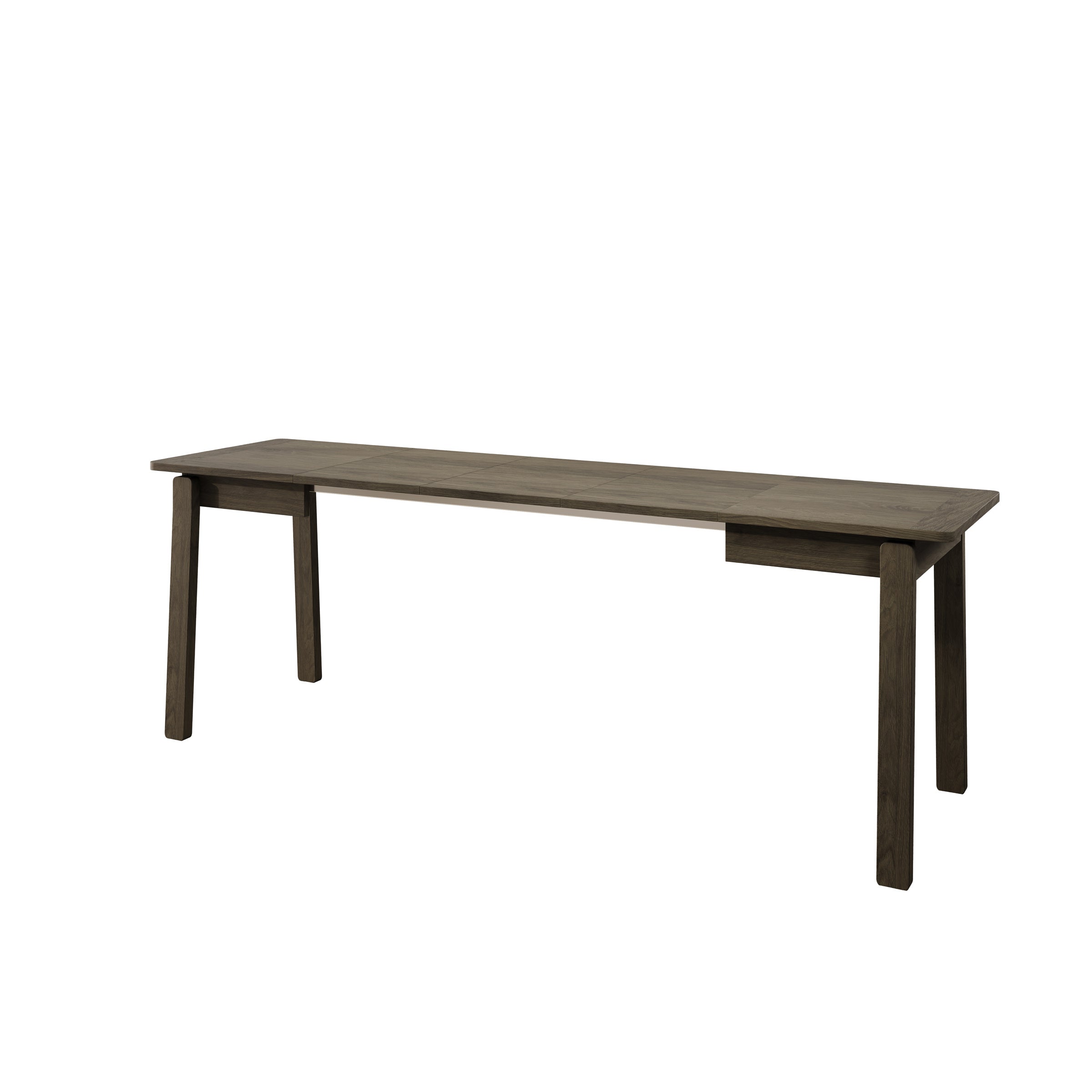 Portino - Eetkamertafel - Donker eiken - 104-224x60x77 cm