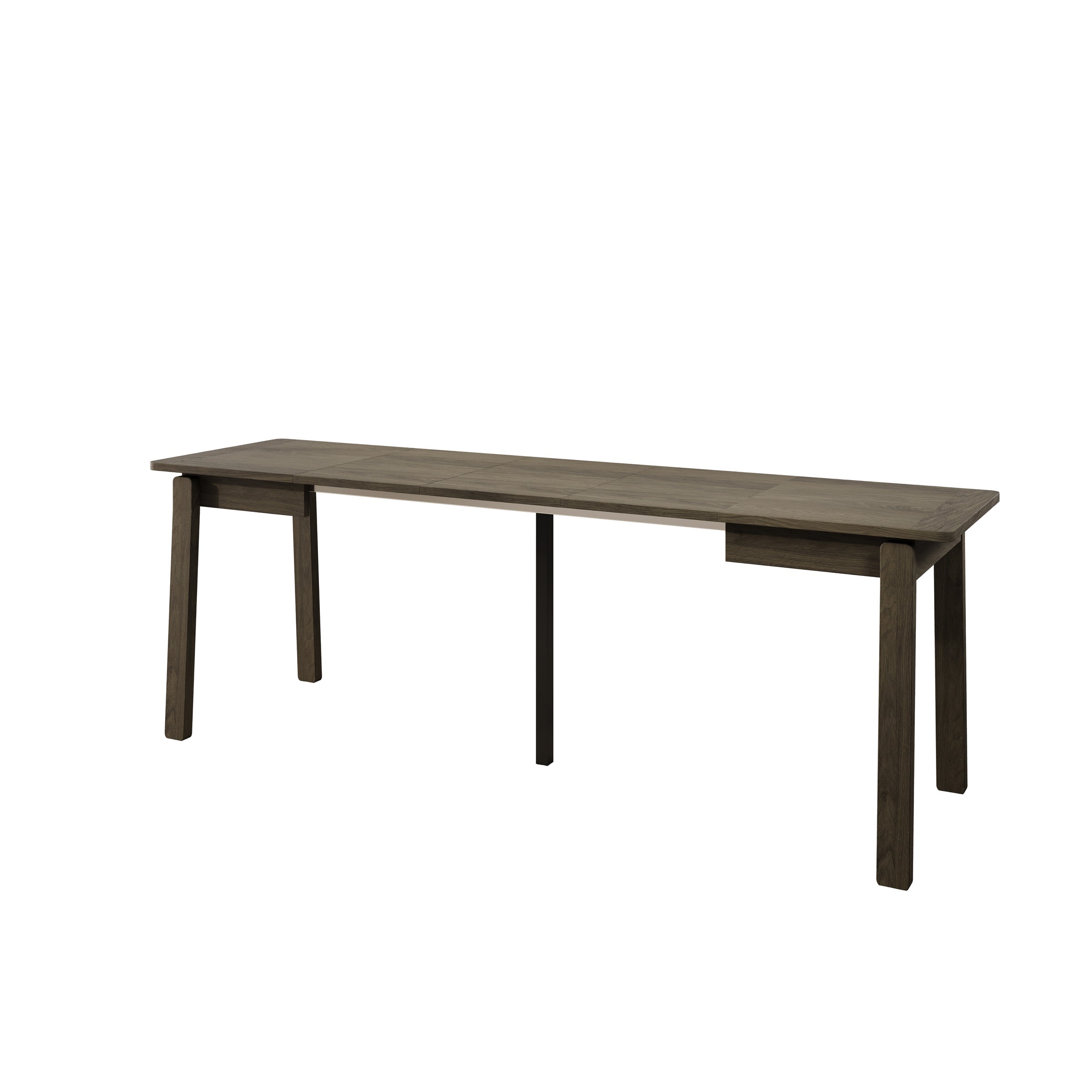 Portino - Eetkamertafel - Donker eiken - 104-224x60x77 cm