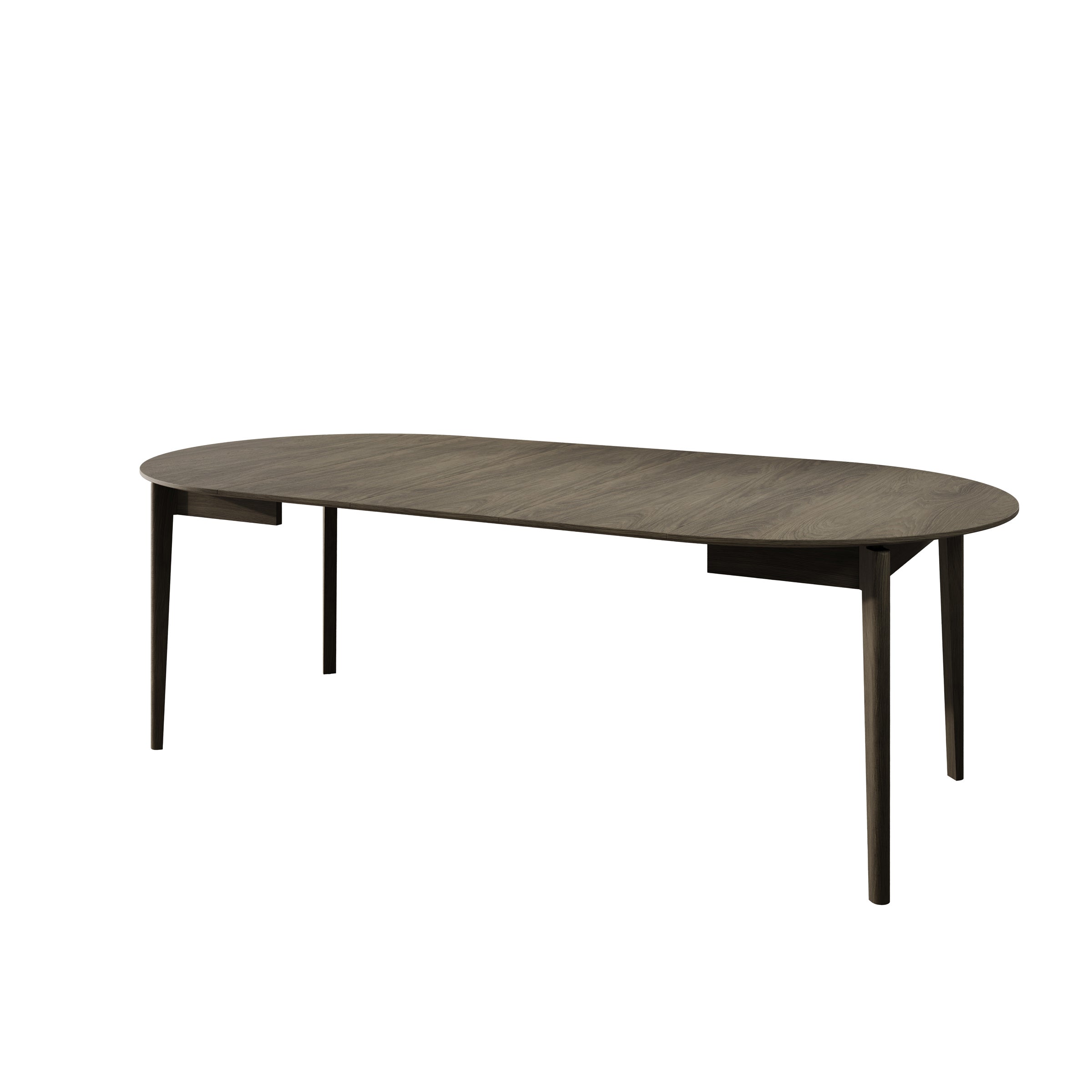 Portino - Eetkamertafel - Donker eiken - 120-240x120x77 cm