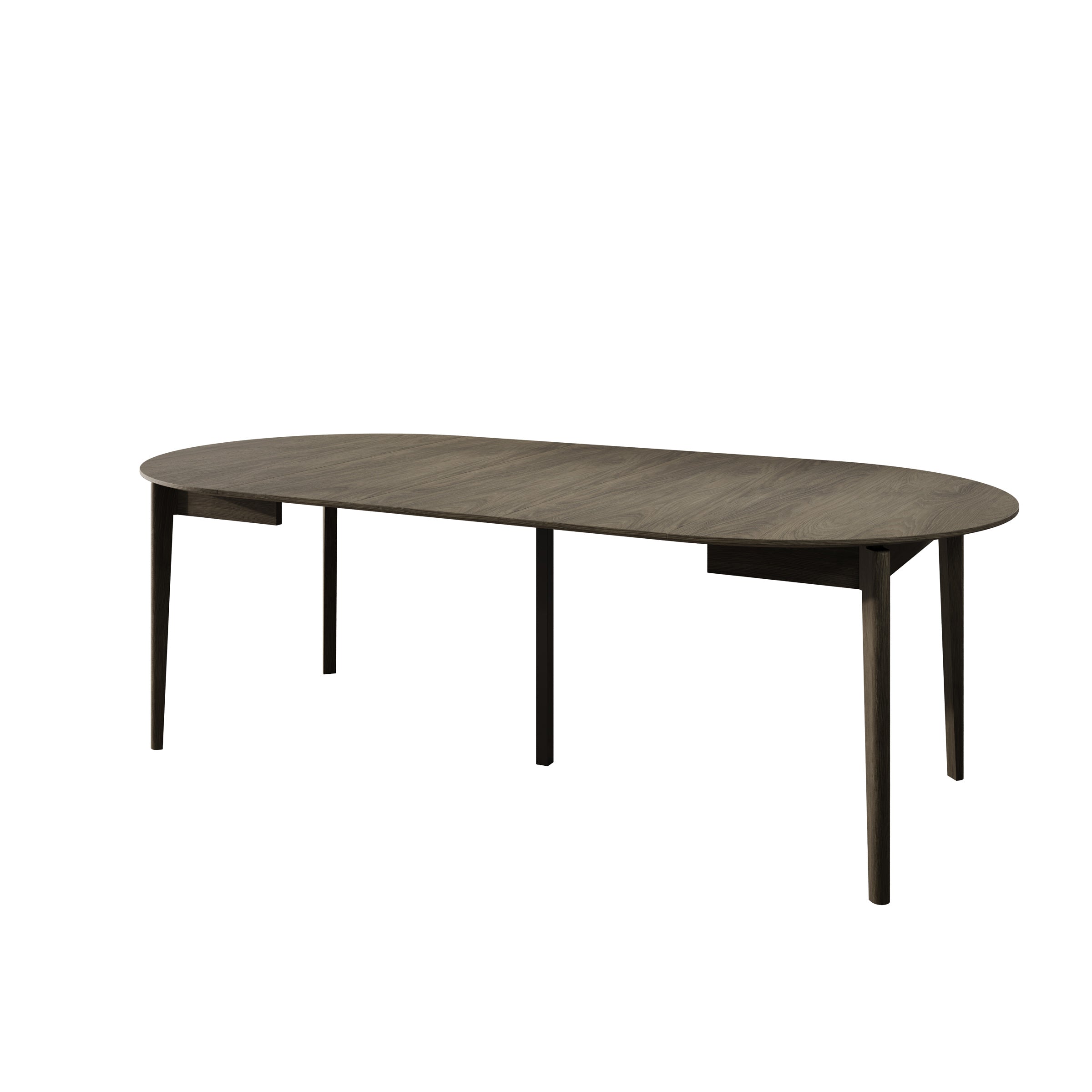 Portino - Eetkamertafel - Donker eiken - 120-240x120x77 cm