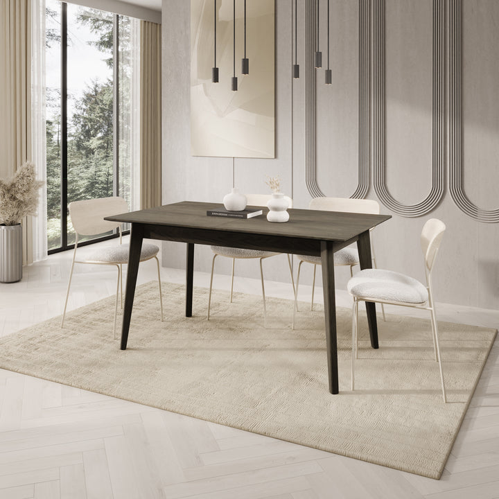 Portino - Eetkamertafel - Donker eiken - 145-220x85x77 cm