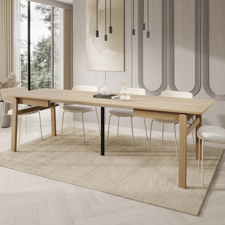 Portino - Eetkamertafel - Licht eiken - 149-269x85x77cm