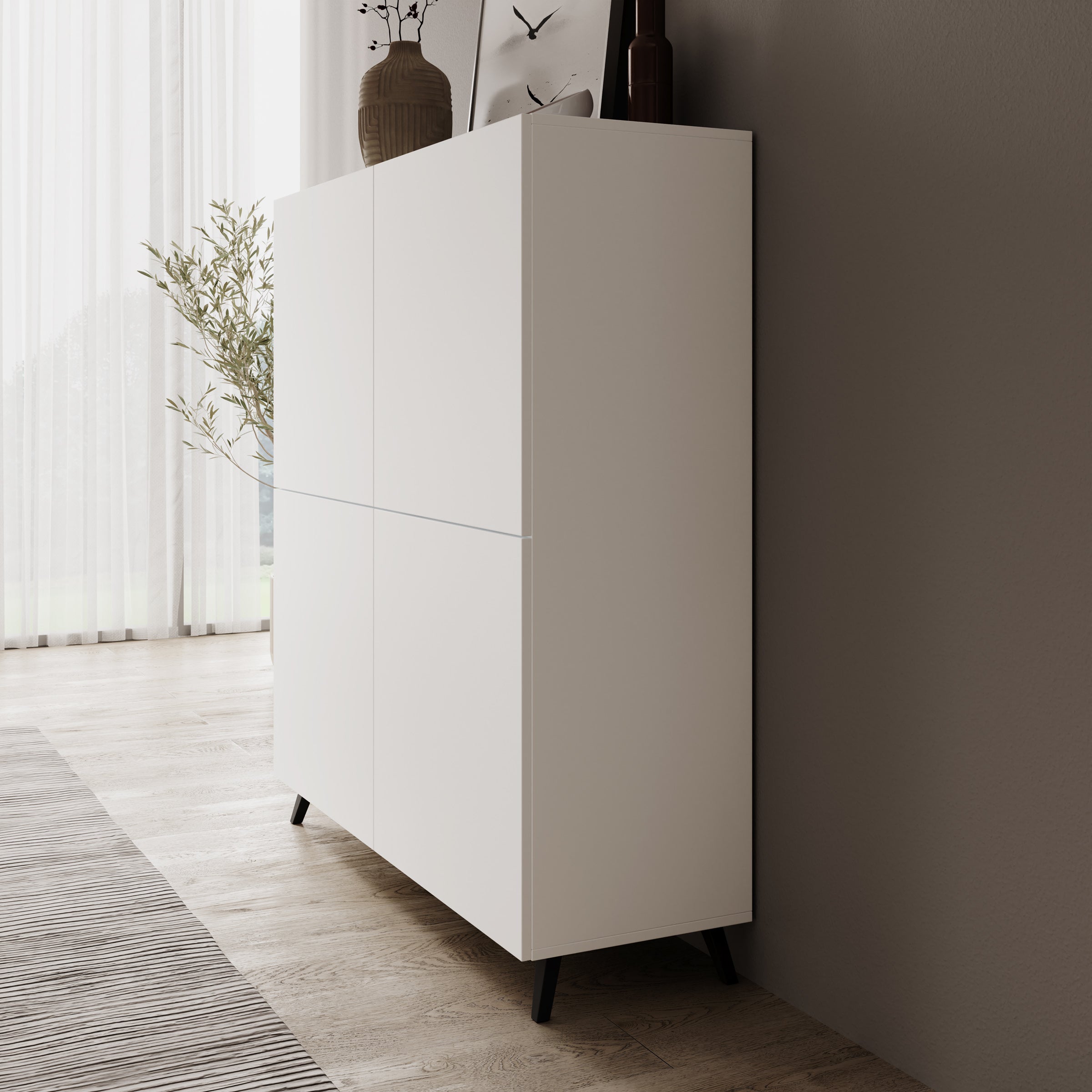 Pulse - Dressoir - Wit - 120x40x130 cm