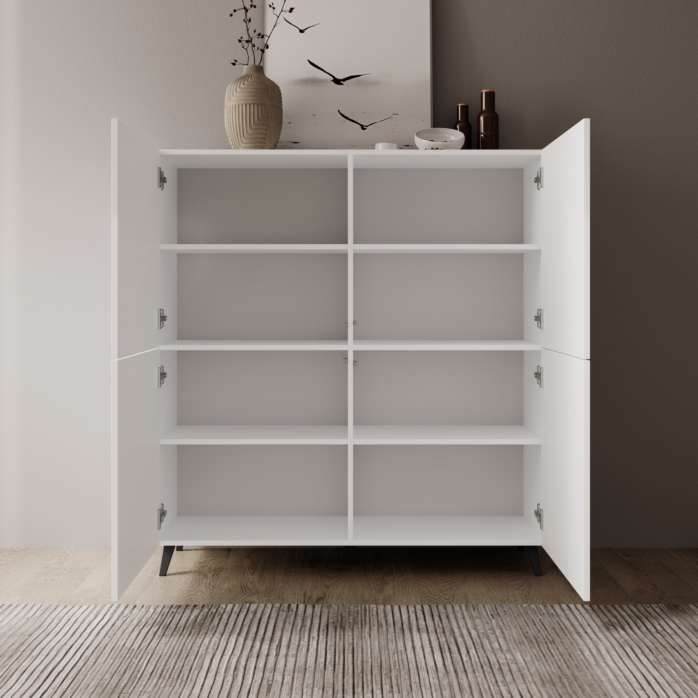 Pulse - Dressoir - Wit - 120x40x130 cm