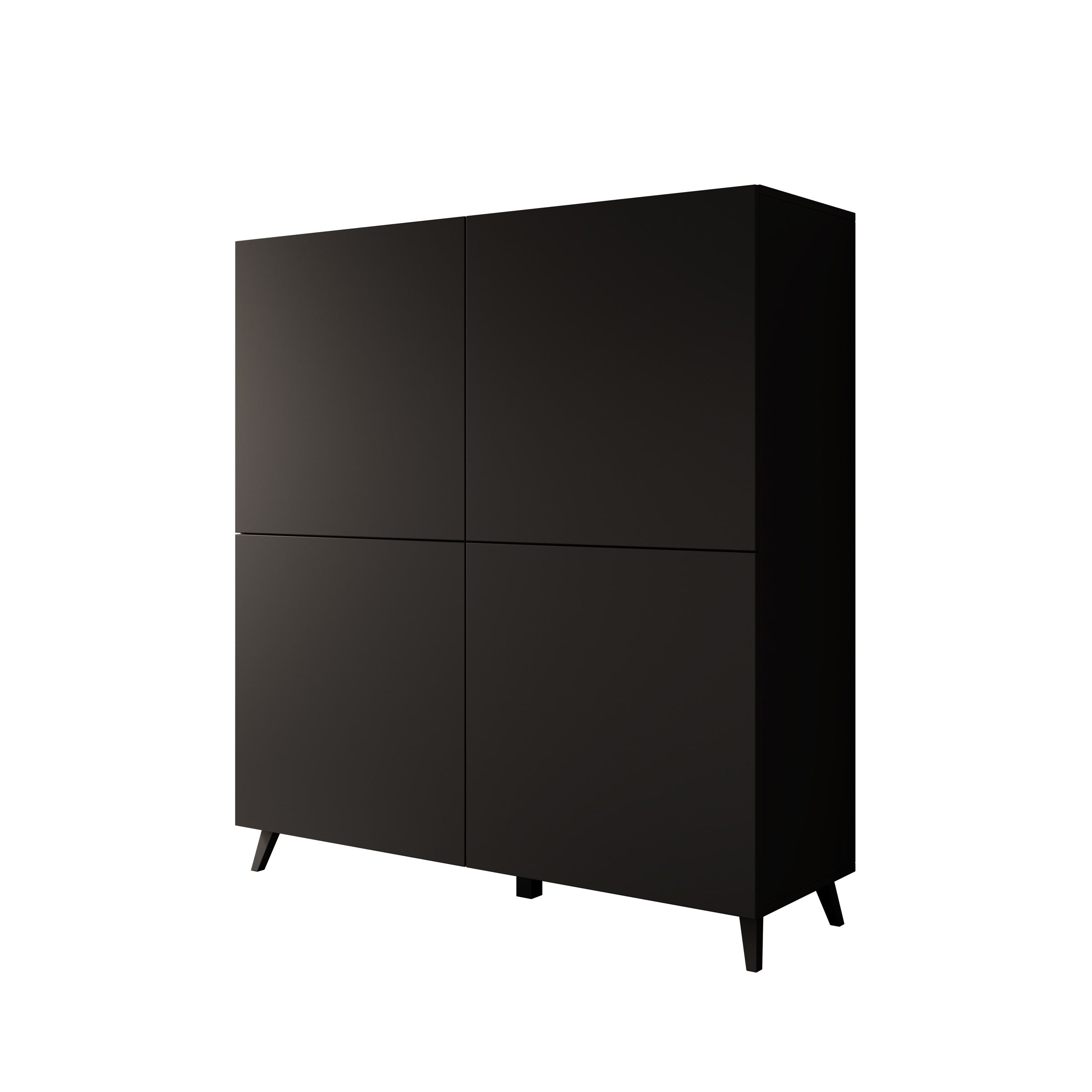 Pulse - Dressoir - Zwart mat - 120x40x130 cm