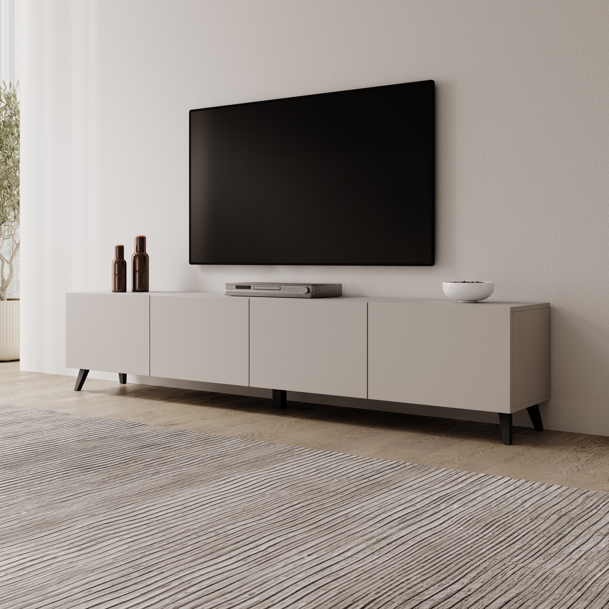 Pulse - TV-Meubel - Beige - 190x33x40 cm