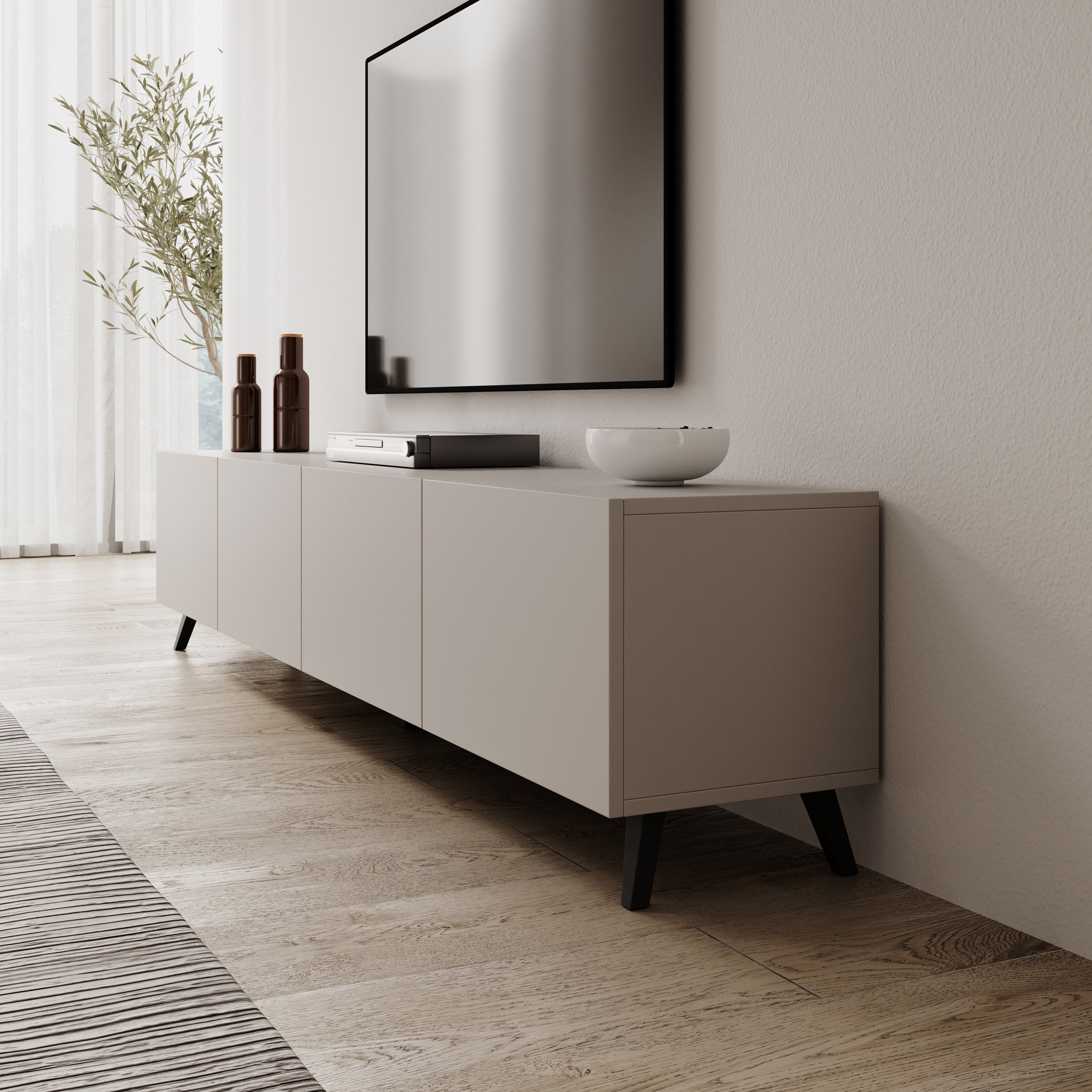 Pulse - TV-Meubel - Beige - 190x33x40 cm