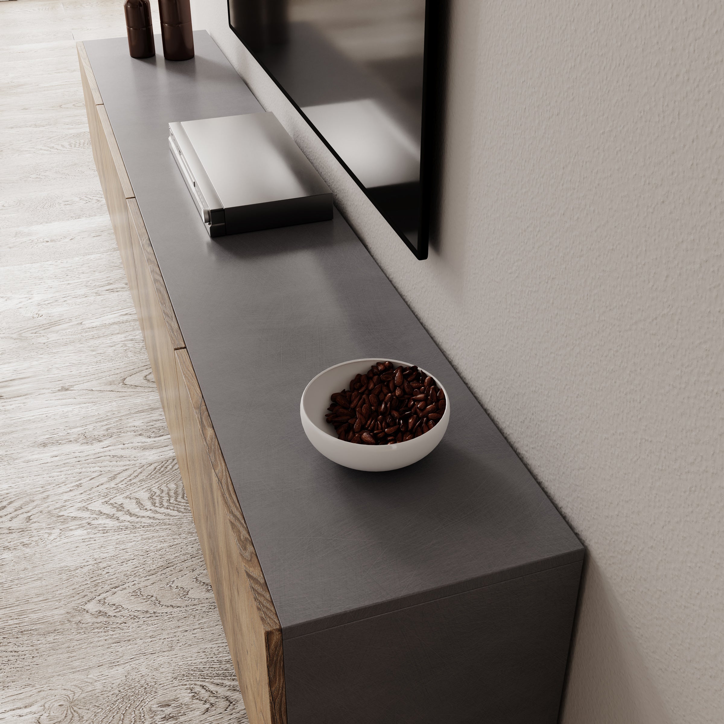 Pulse - TV-Meubel - Eikenpatroon/Grijs - 190x33x40 cm