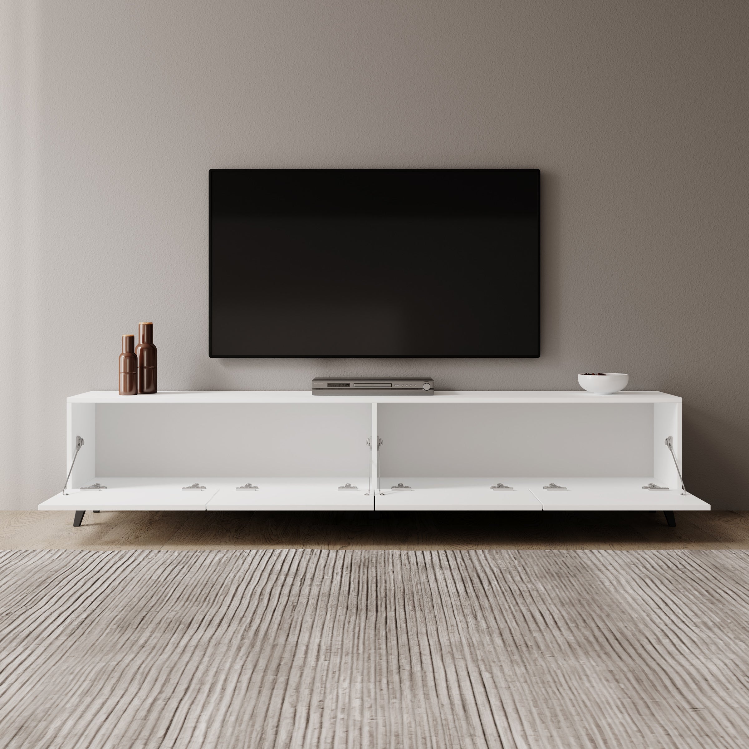 Pulse - TV-Meubel - Wit - 190x33x40 cm