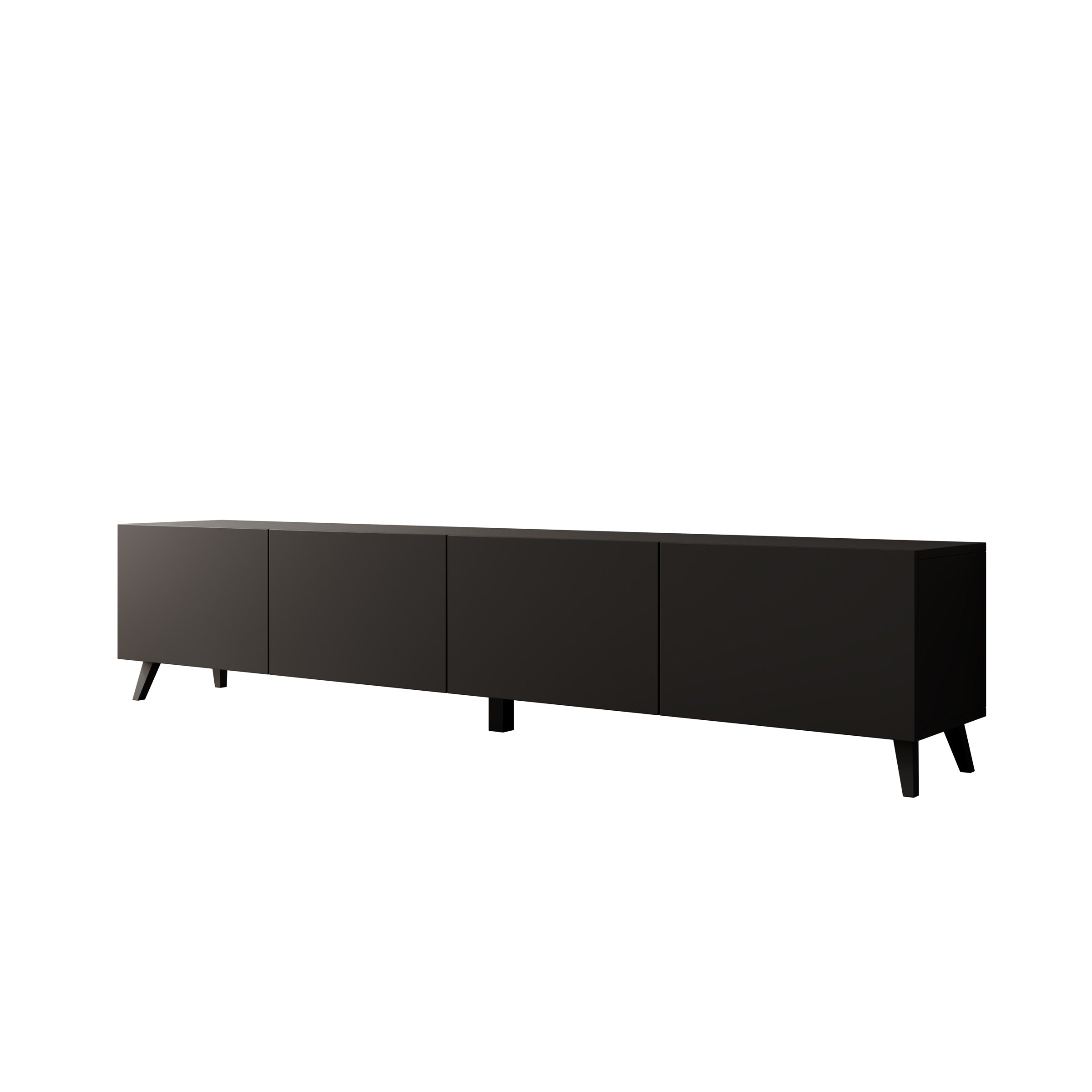 Pulse - TV-Meubel - Zwart mat - 190x33x40 cm