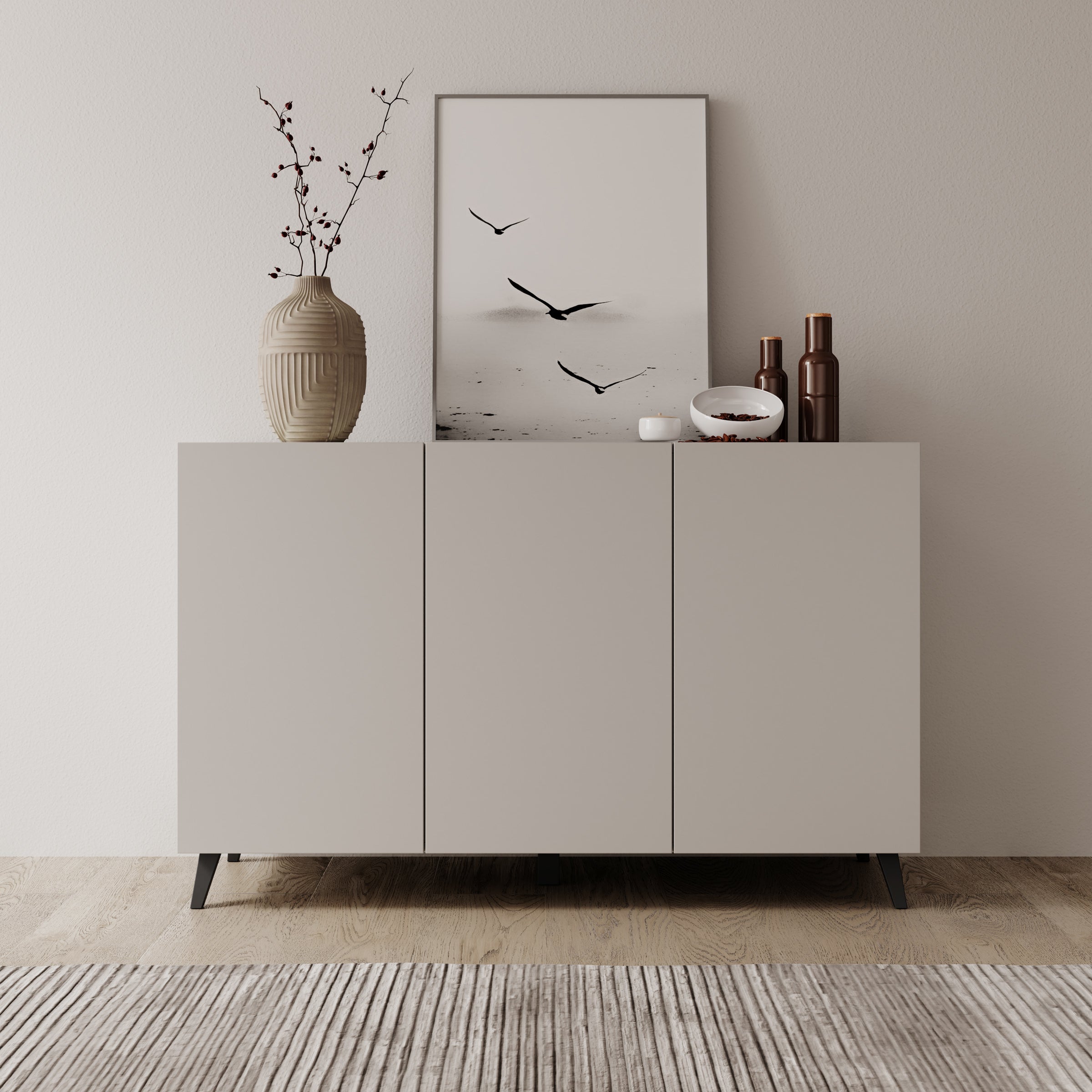 Pulse 3 - Dressoir - Beige - 120x39x76 cm