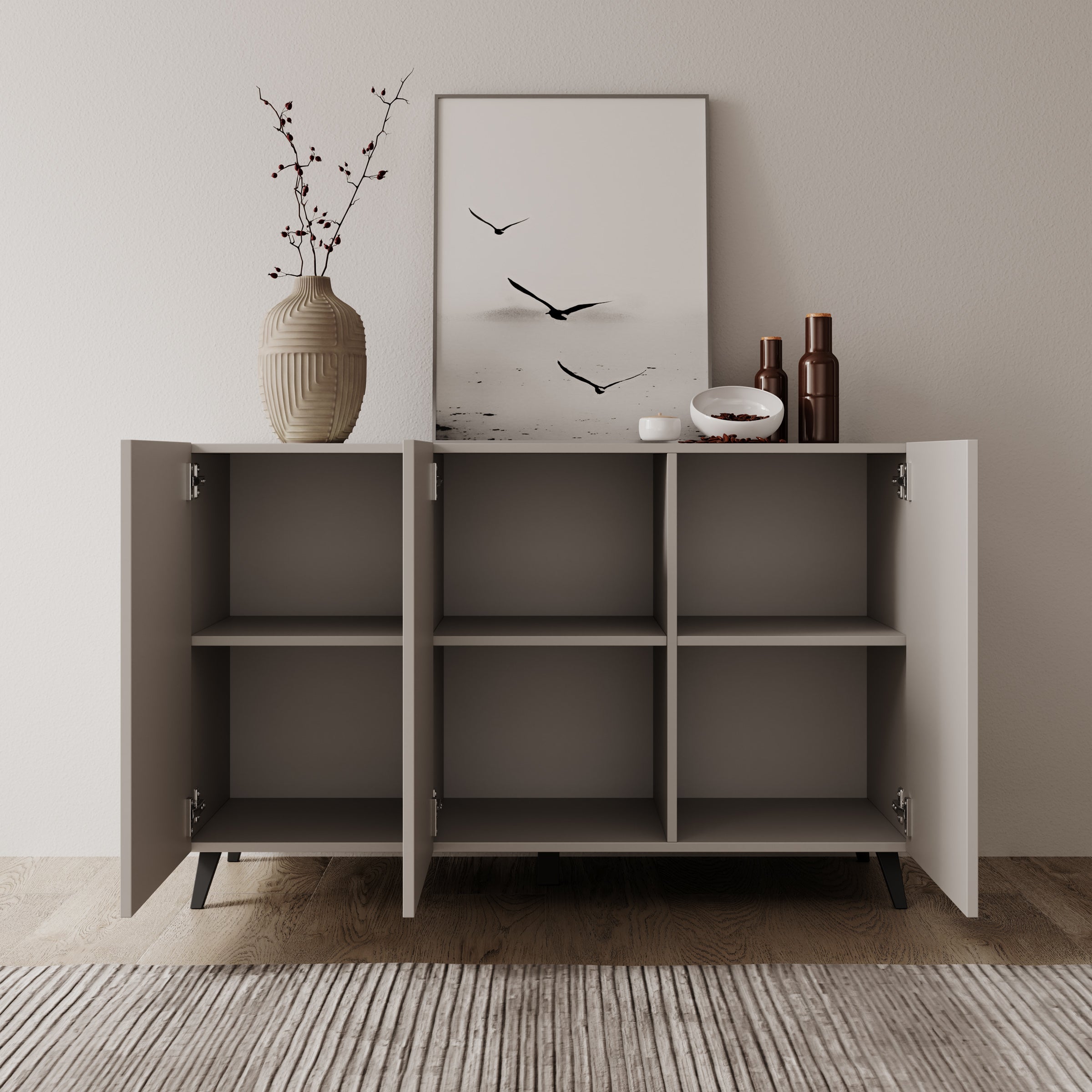 Pulse 3 - Dressoir - Beige - 120x39x76 cm