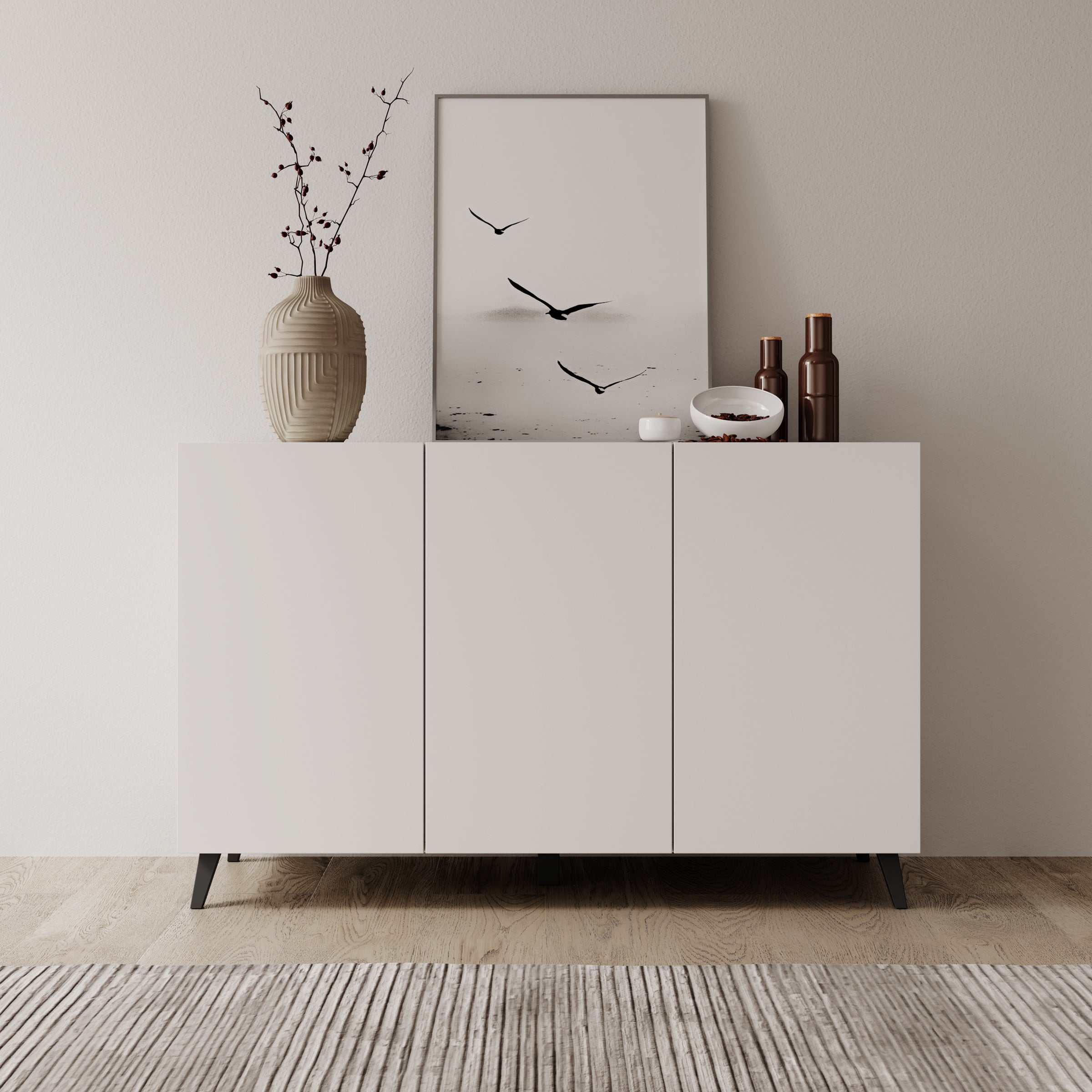 Pulse 3 - Dressoir - Wit - 120x39x76 cm