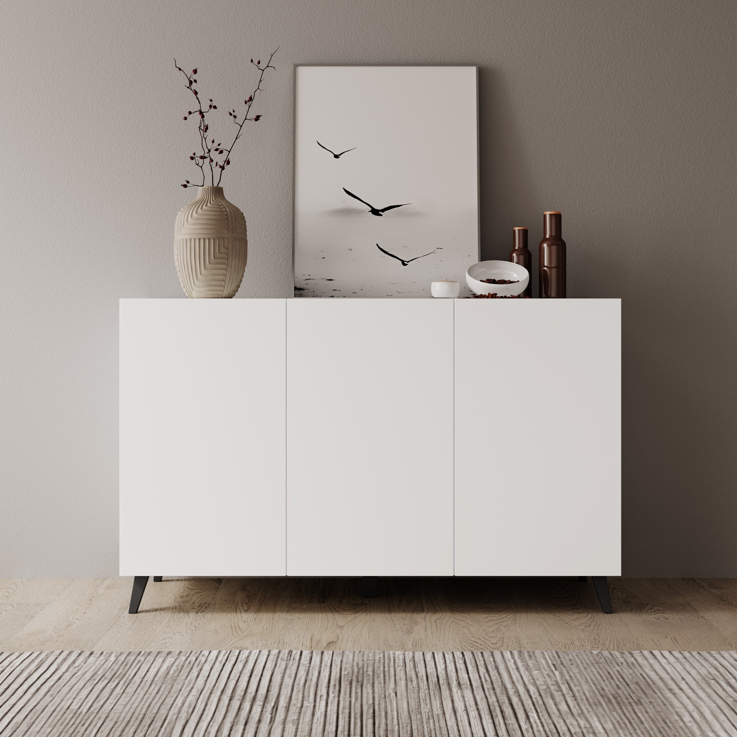 Pulse 3 - Dressoir - Wit - 120x39x76 cm