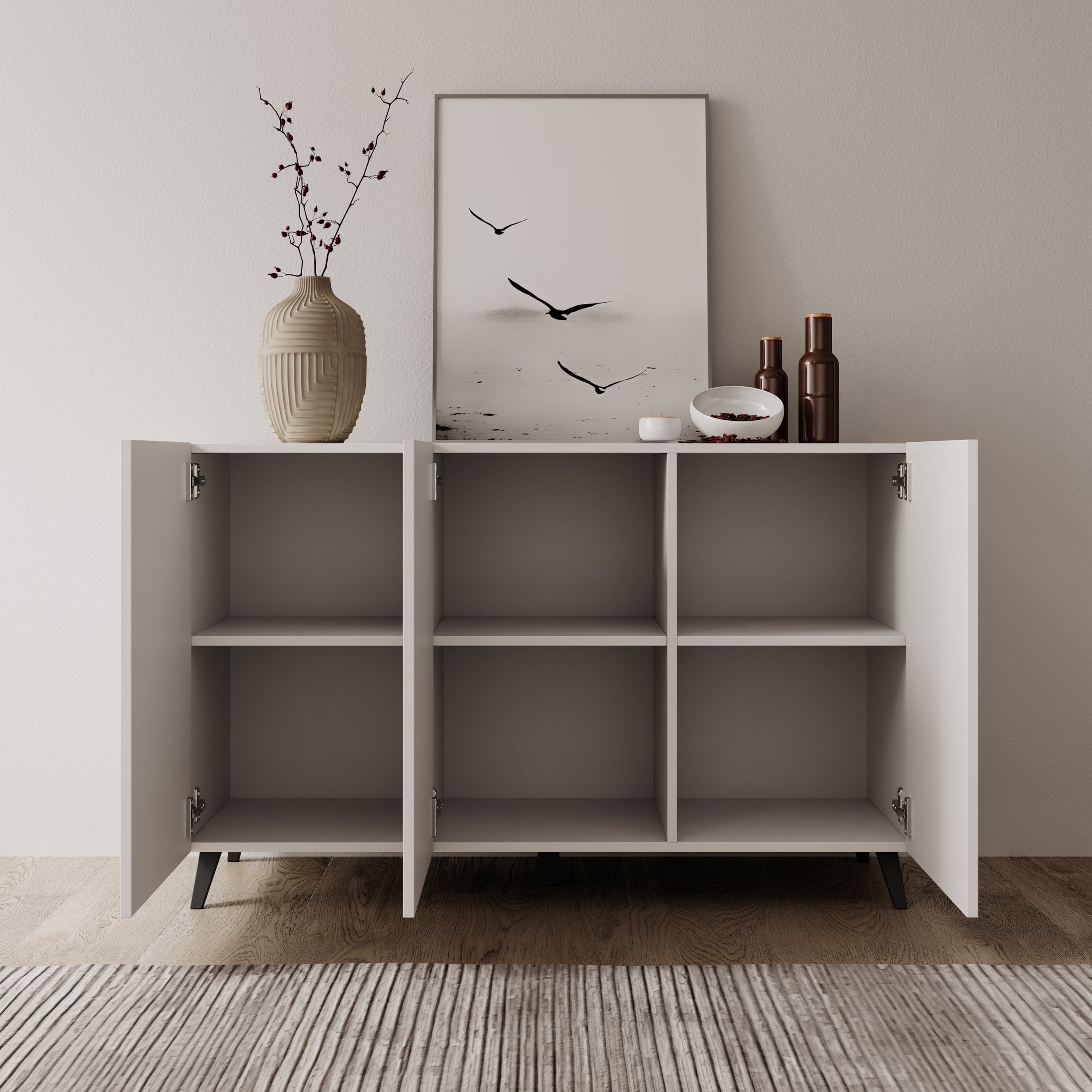 Pulse 3 - Dressoir - Wit - 120x39x76 cm