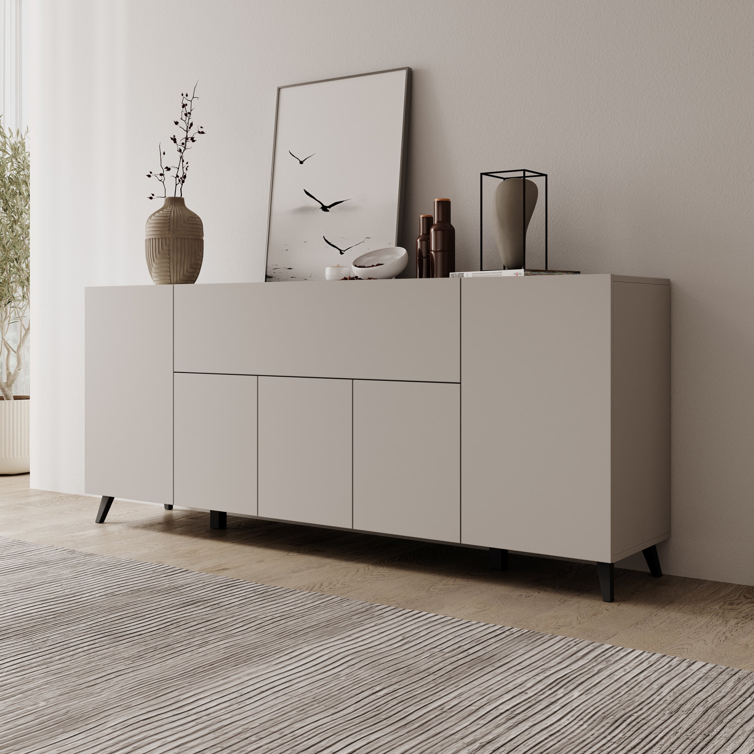 Pulse 4 - Dressoir - Beige - 180x39x76 cm
