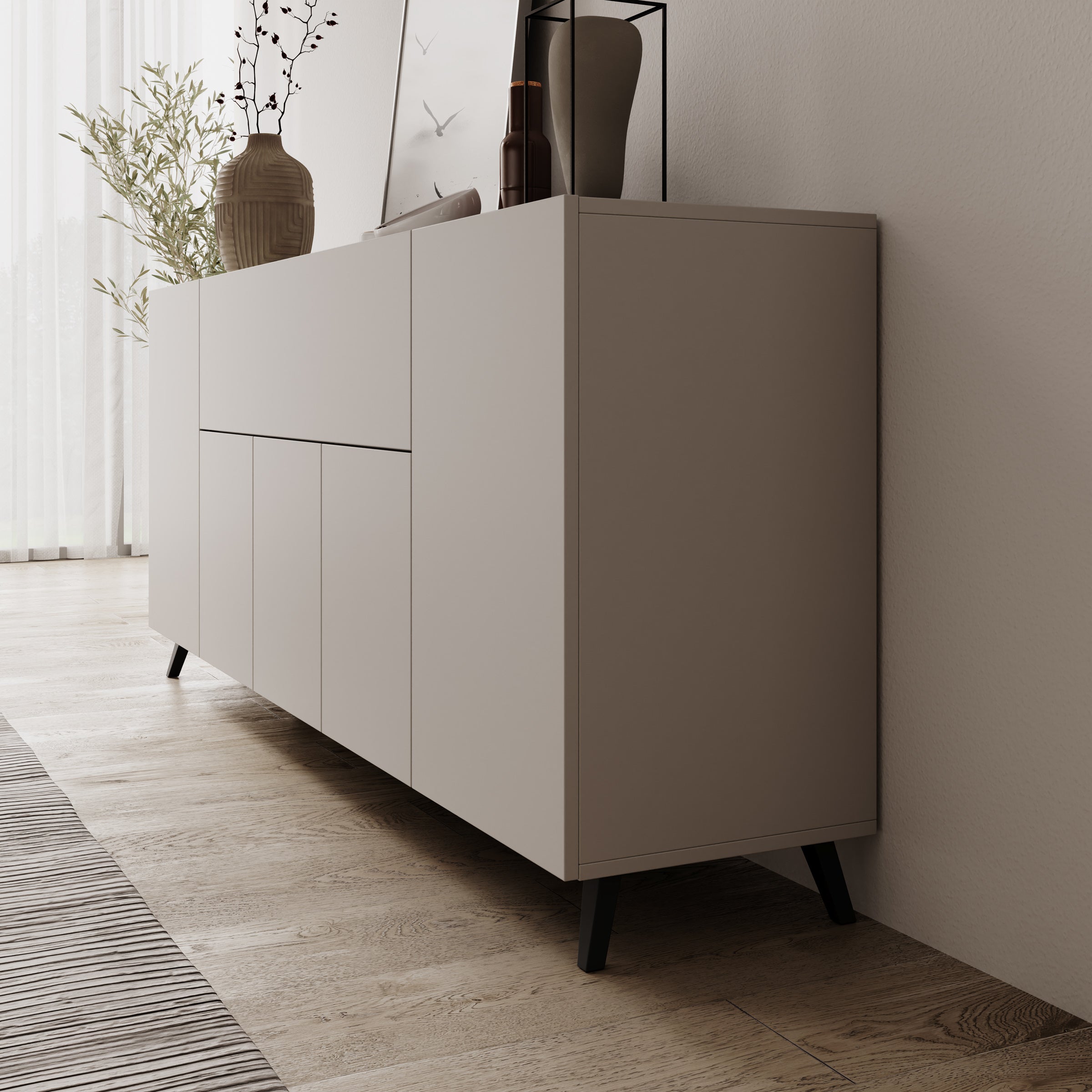 Pulse 4 - Dressoir - Beige - 180x39x76 cm