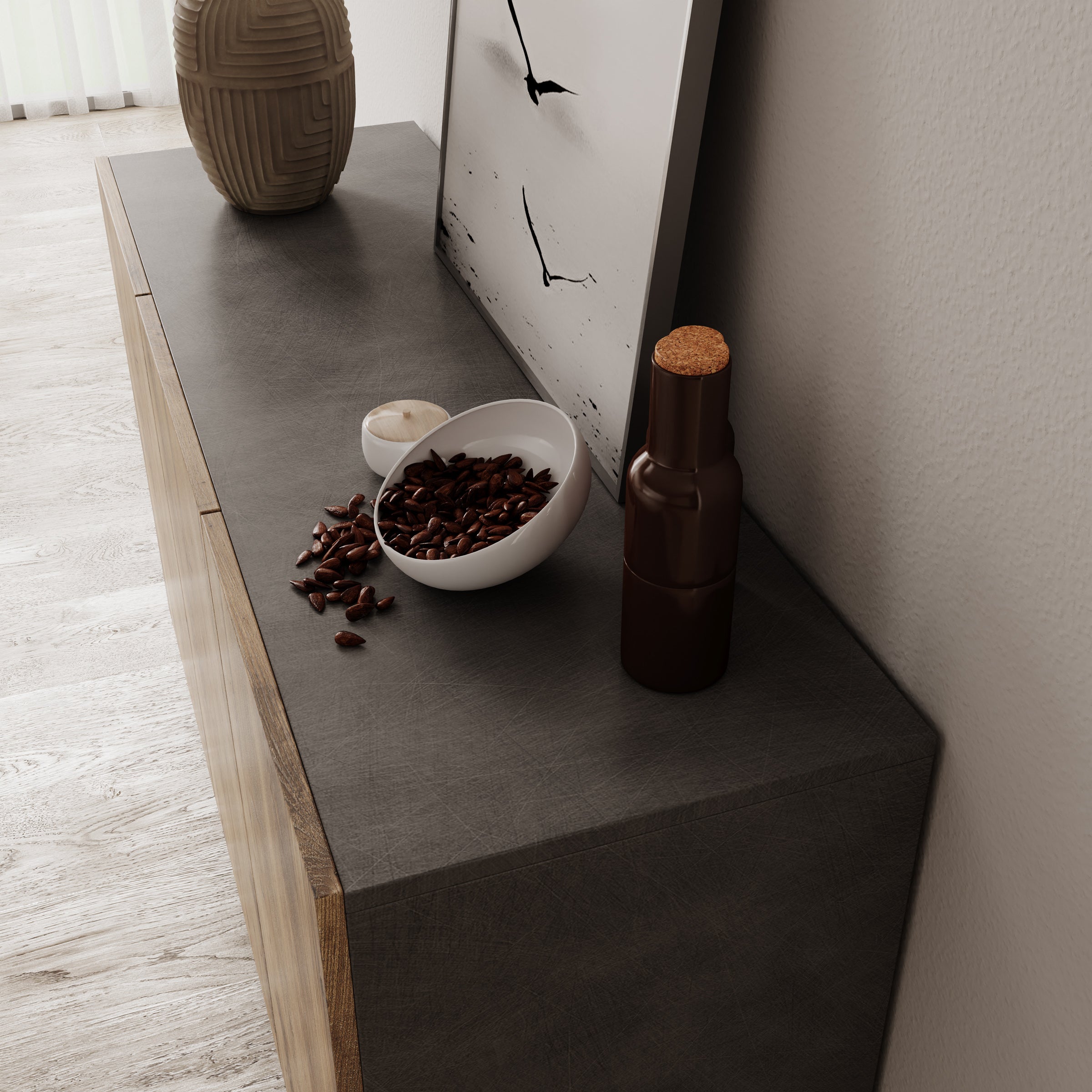 Pulse 3 - Dressoir - Eikenpatroon/grijs - 120x39x76 cm