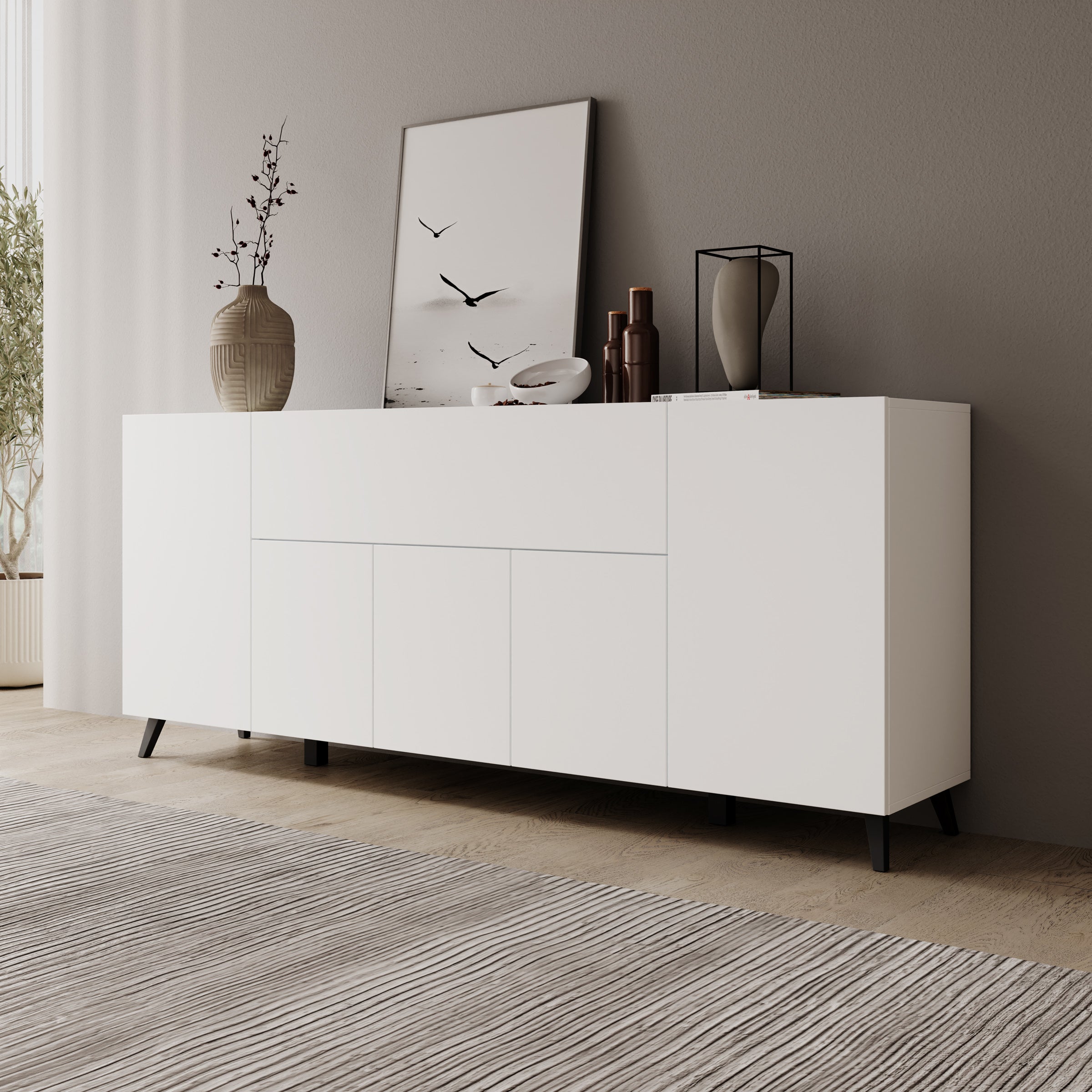 Pulse 4 - Dressoir - Wit - 180x39x76 cm