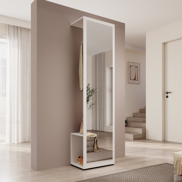 Deacon - Halkast - Wit - 50x35x190 cm