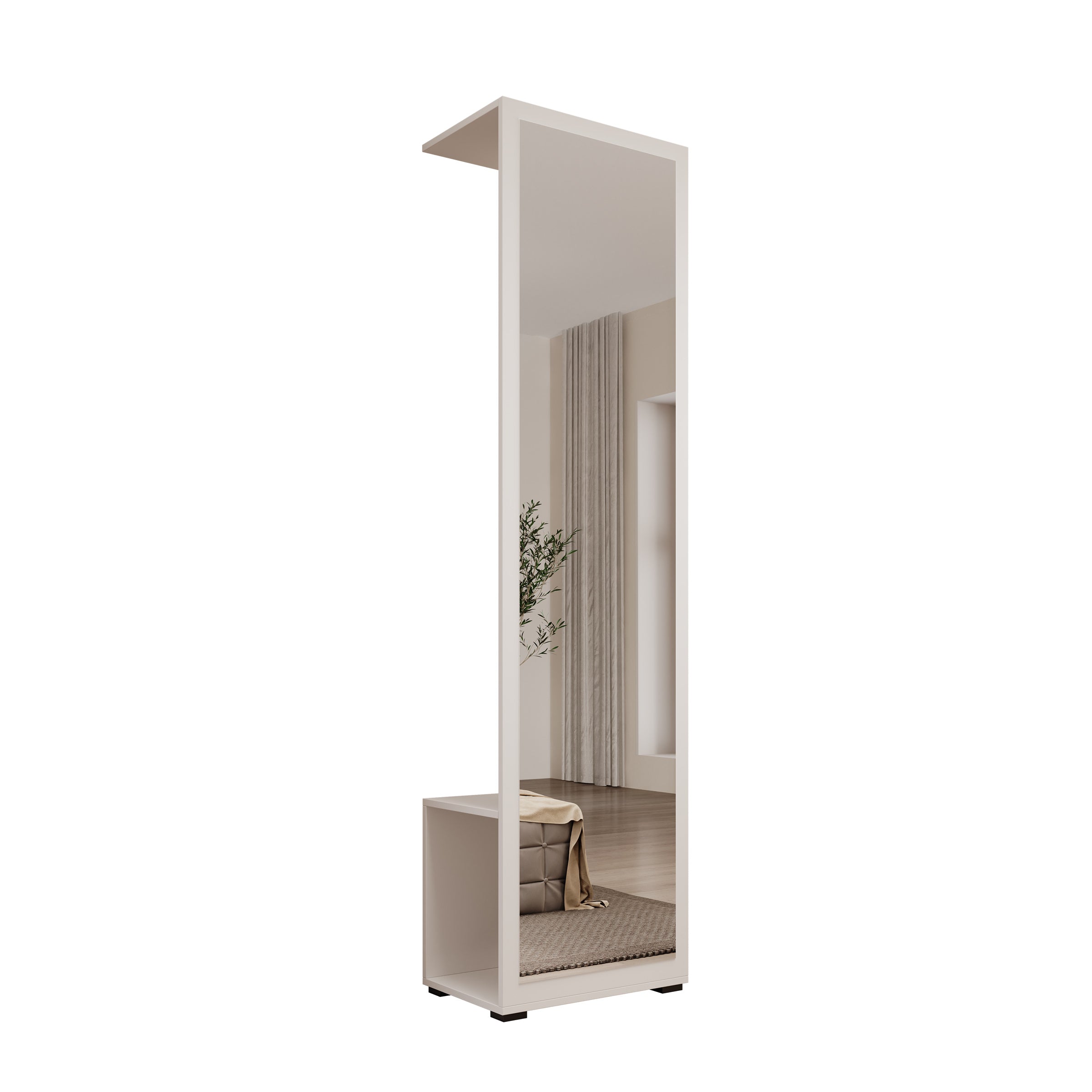 Deacon - Halkast - Wit - 50x35x190 cm