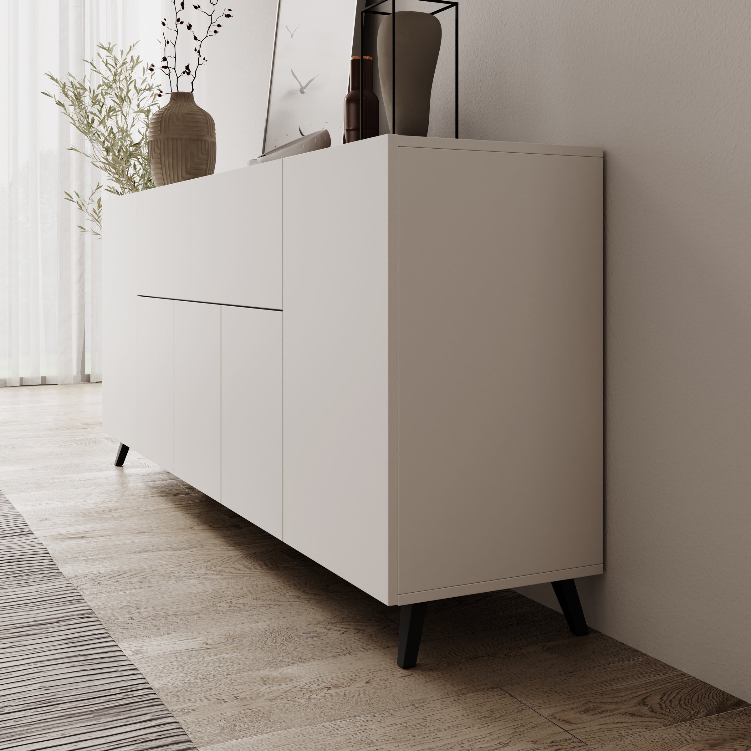 Pulse 4 - Dressoir - Wit - 180x39x76 cm
