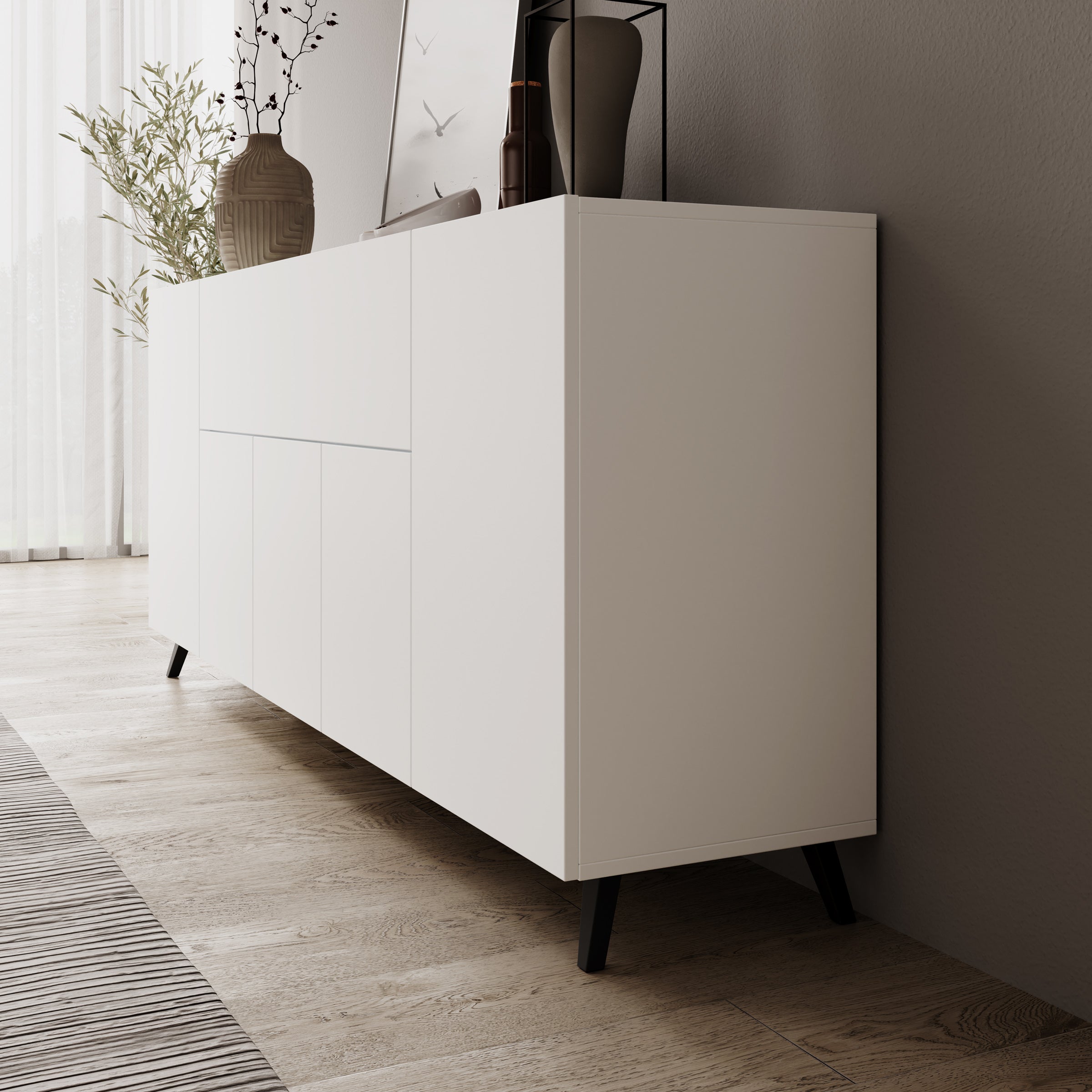 Pulse 4 - Dressoir - Wit - 180x39x76 cm